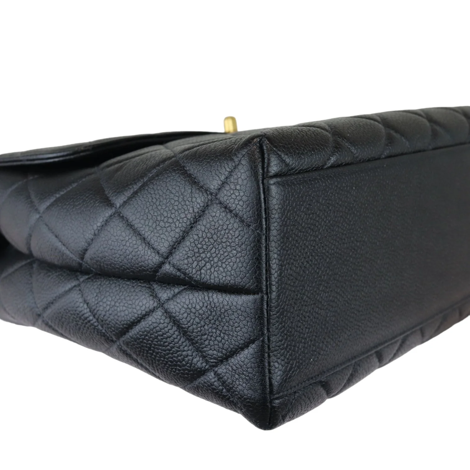 Vintage Kelly Flap Caviar Black 24k GHW - Image 8