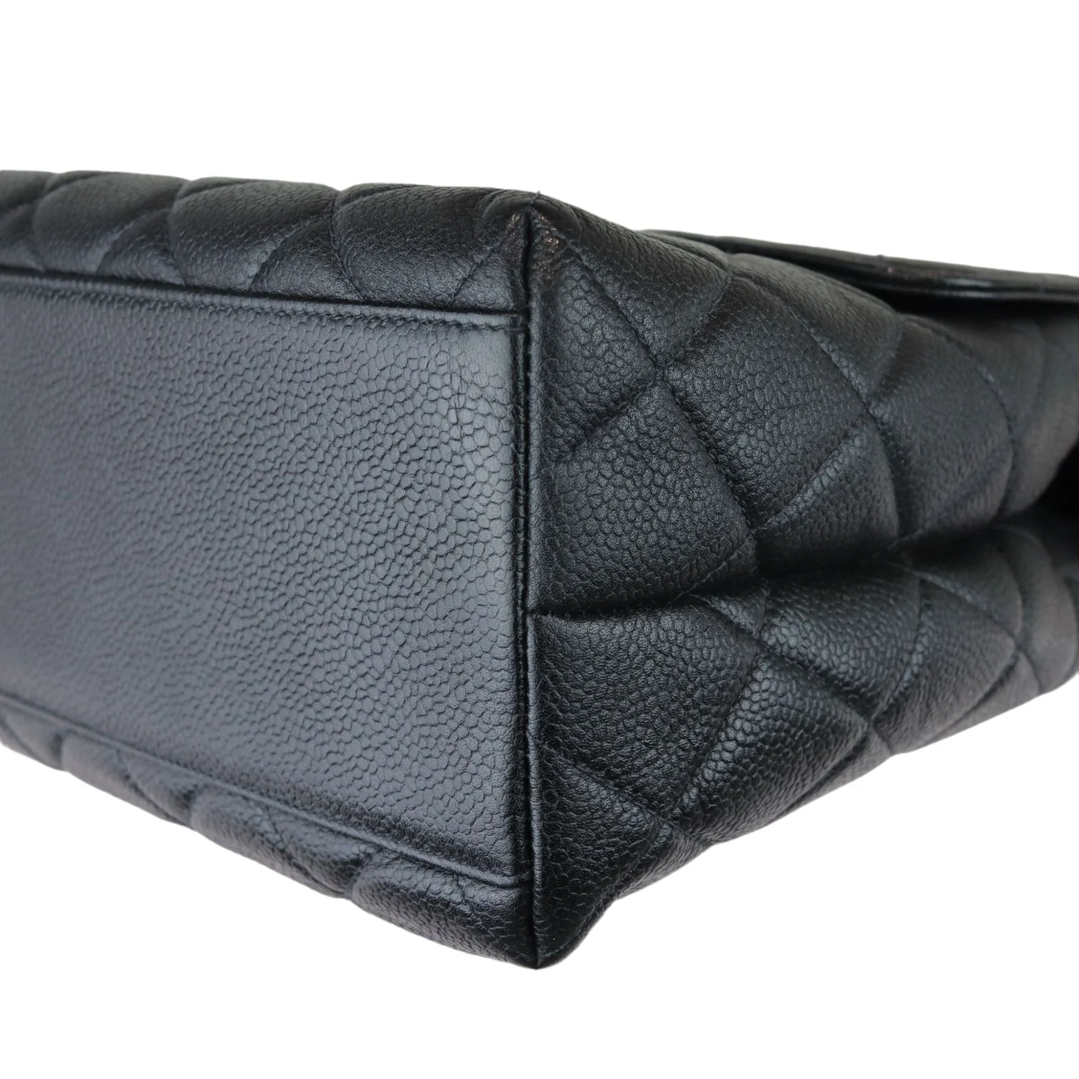 Vintage Kelly Flap Caviar Black 24k GHW - Image 9