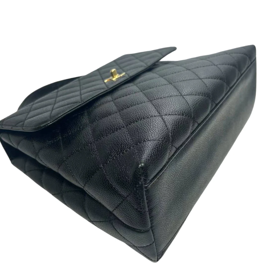 Vintage Kelly Caviar Black GHW - Image 5