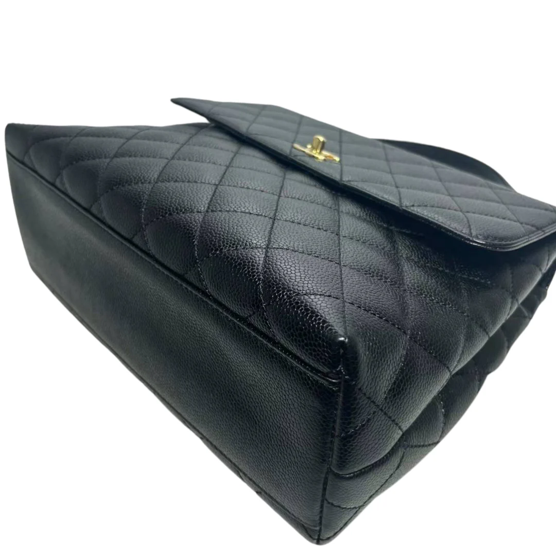Vintage Kelly Caviar Black GHW - Image 6