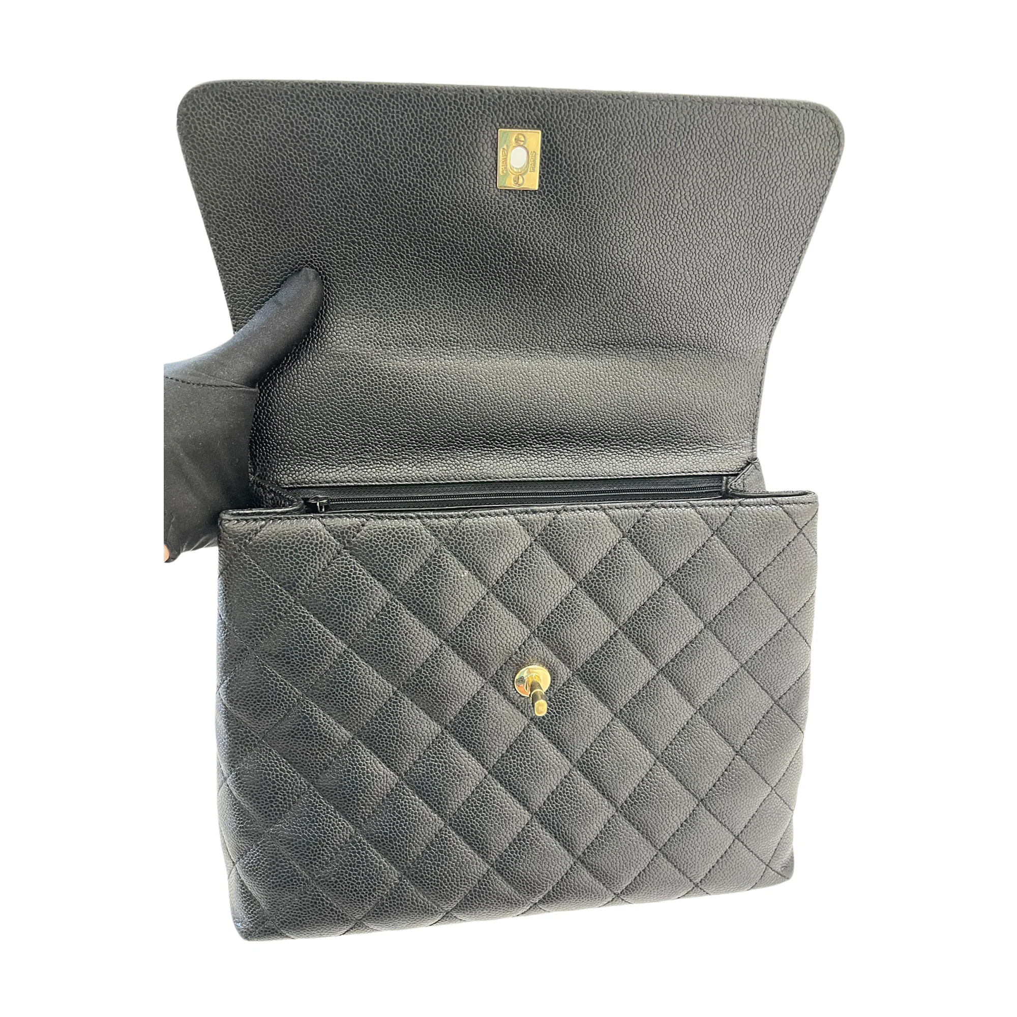Vintage Kelly in Black Caviar Leather with 24k GHW - Image 5