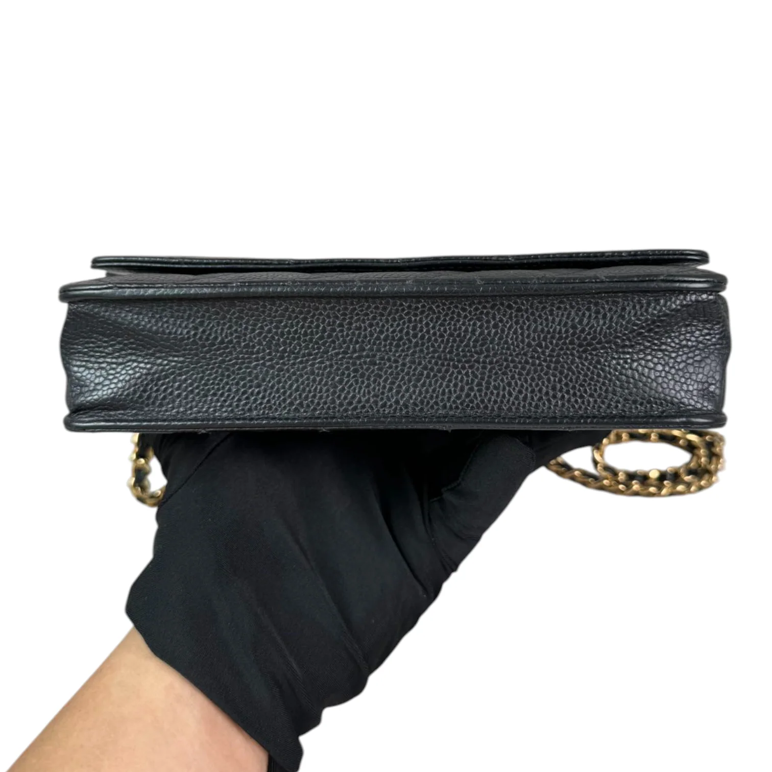 Wallet On Chain WOC Caviar Quilted Black GHW - Image 3