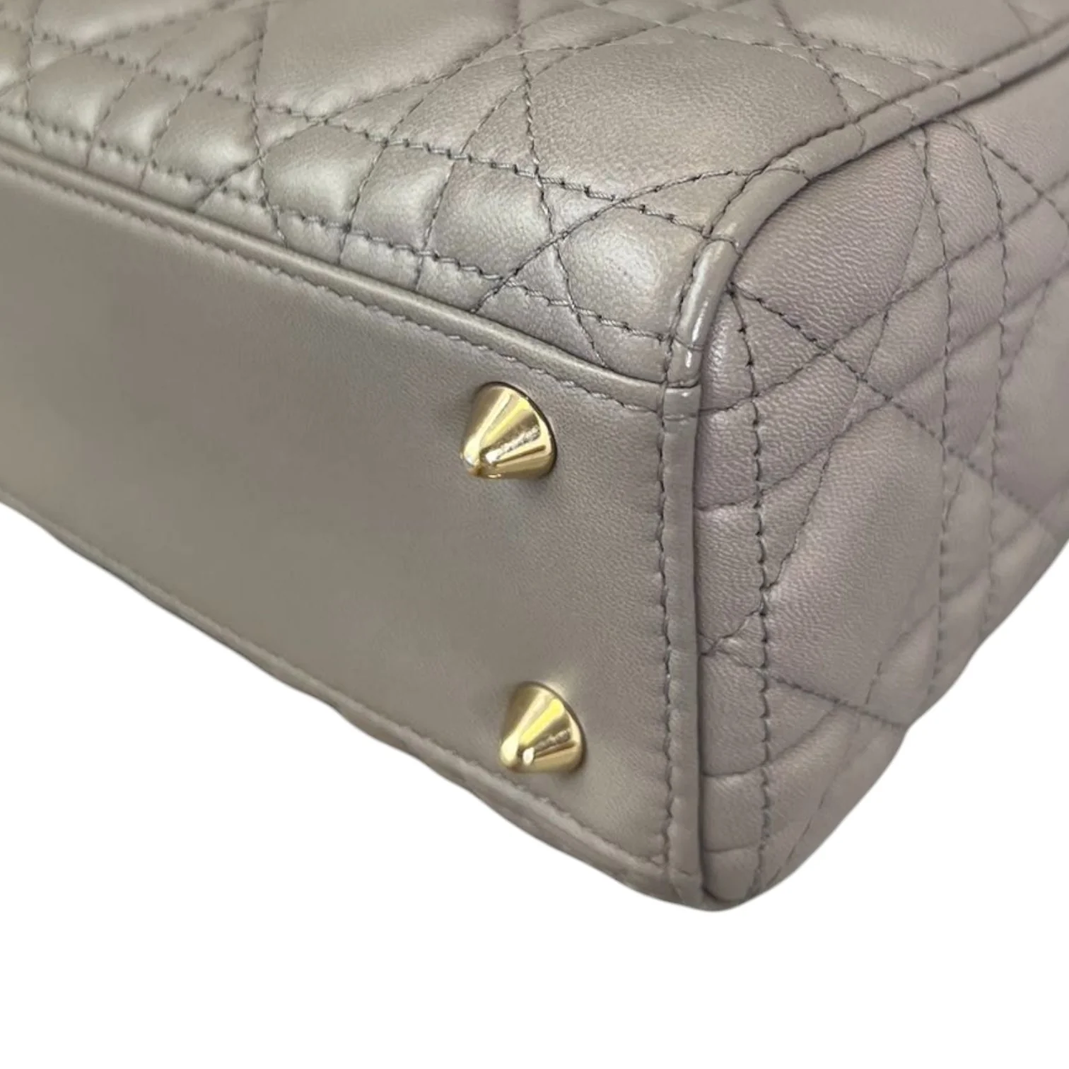 ABCDior Lady Dior Small Lambskin Grey GHW - Image 10