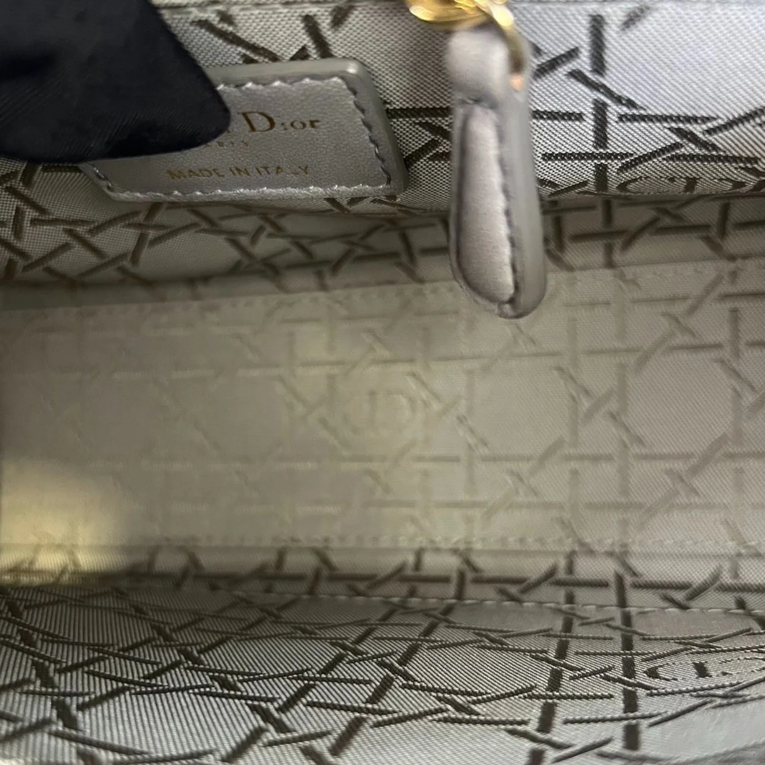 ABCDior Lady Dior Small Lambskin Grey GHW - Image 26