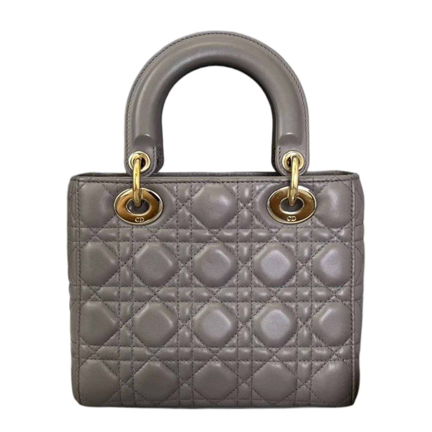 ABCDior Lady Dior Small Lambskin Grey GHW - Image 3