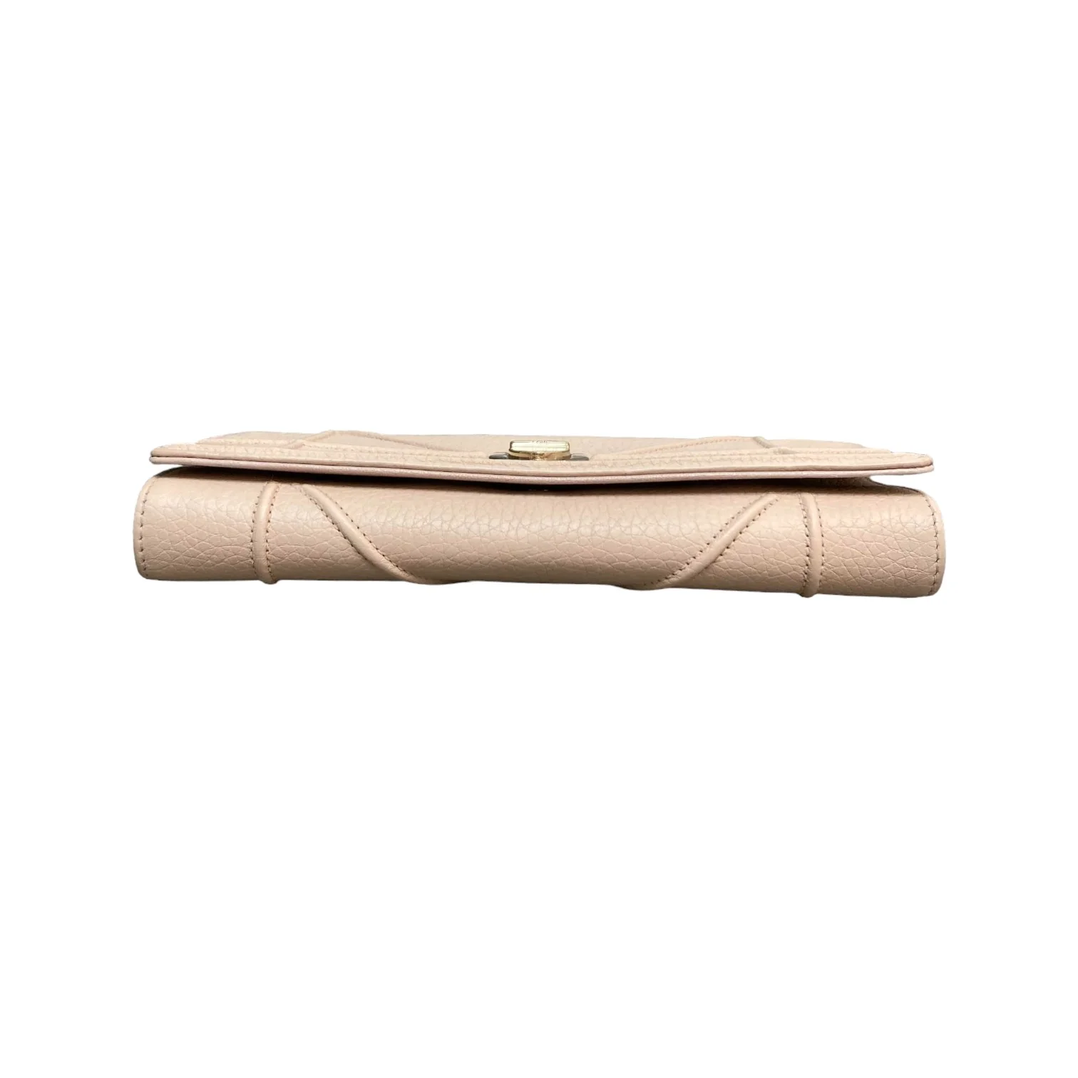 Diorama Chain Wallet Grained Calfskin Light Pink GHW - Image 3