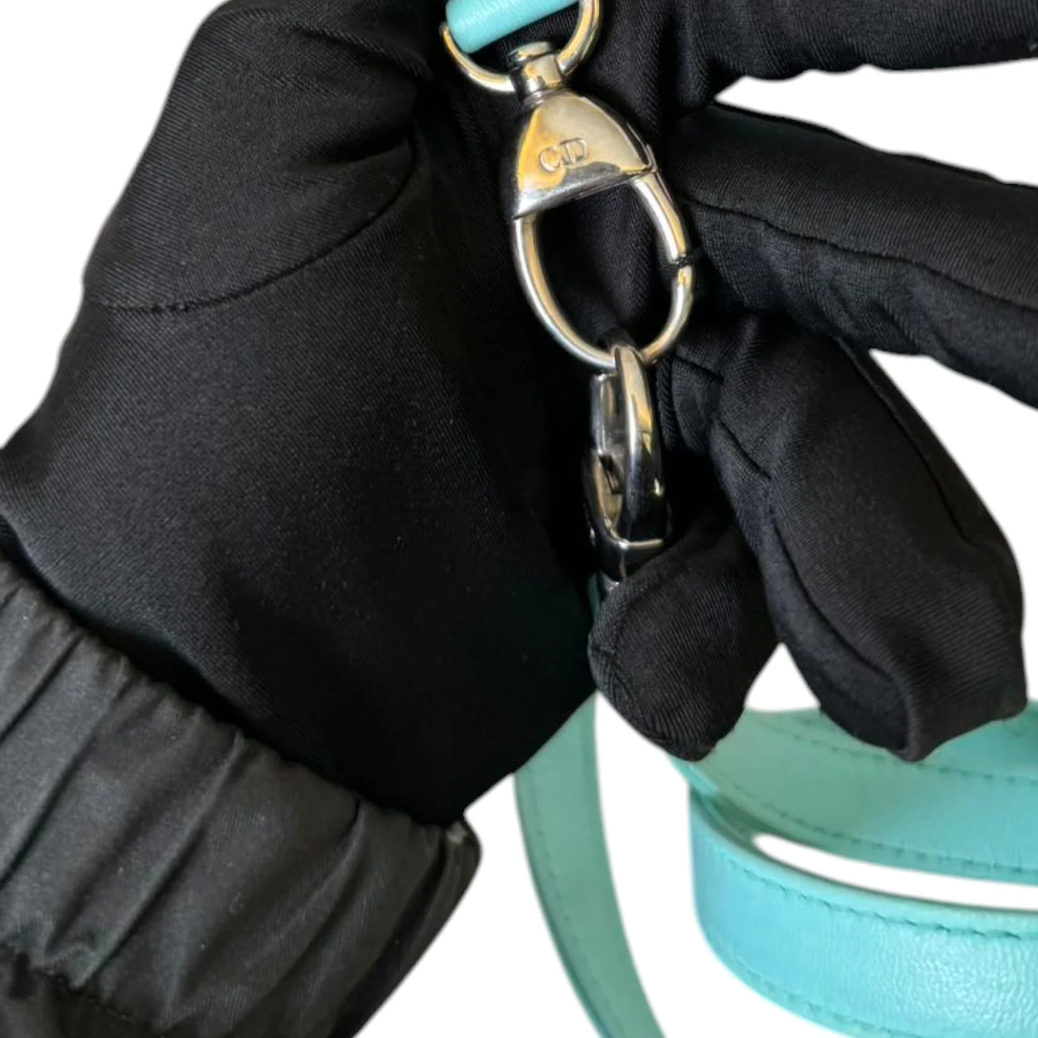 Lady Dior Bi-Color Medium Lambskin Grey Baby Blue SHW - Image 21