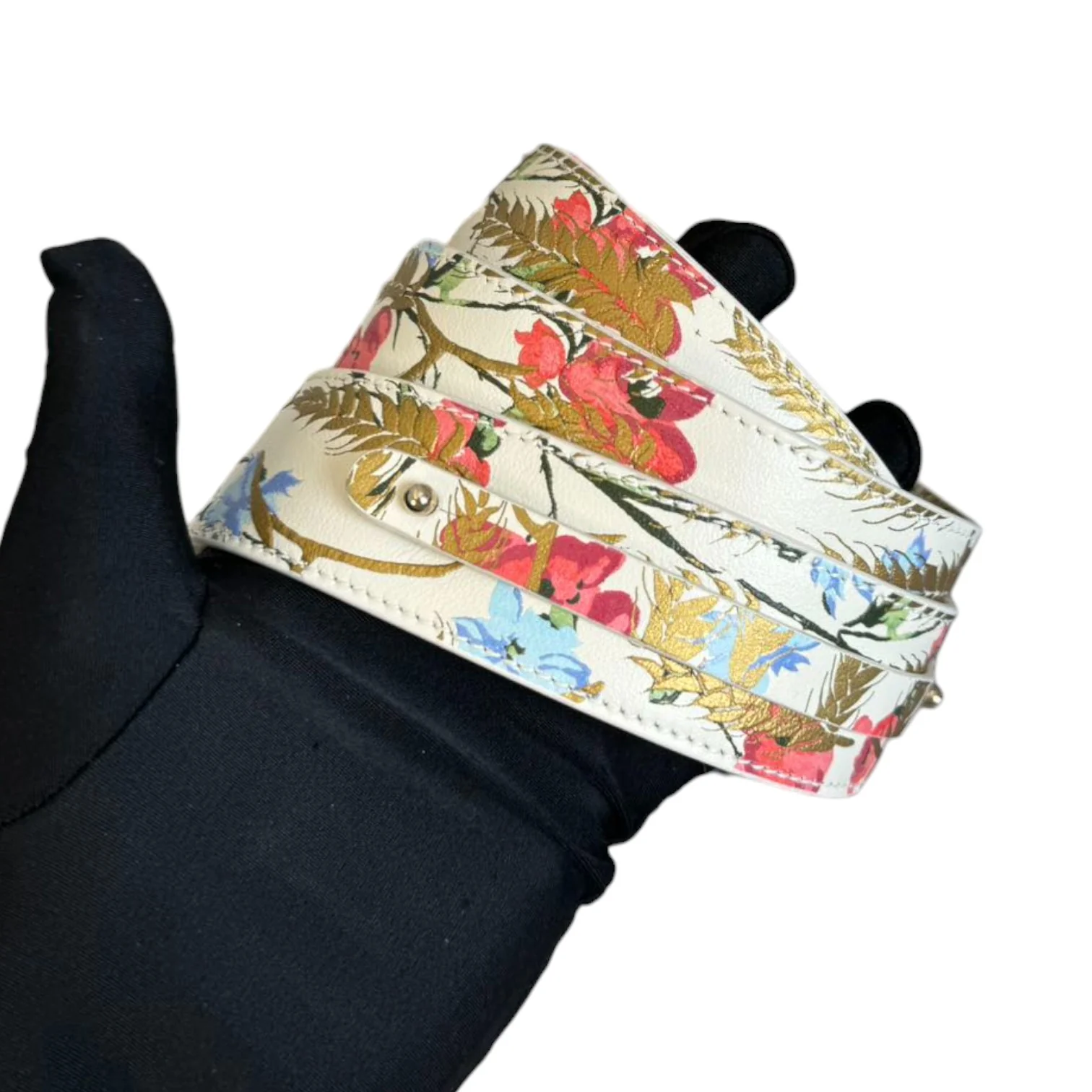 Lady Dior Calfskin Hibiscus Printed Embroidered Multicolor GHW - Image 18