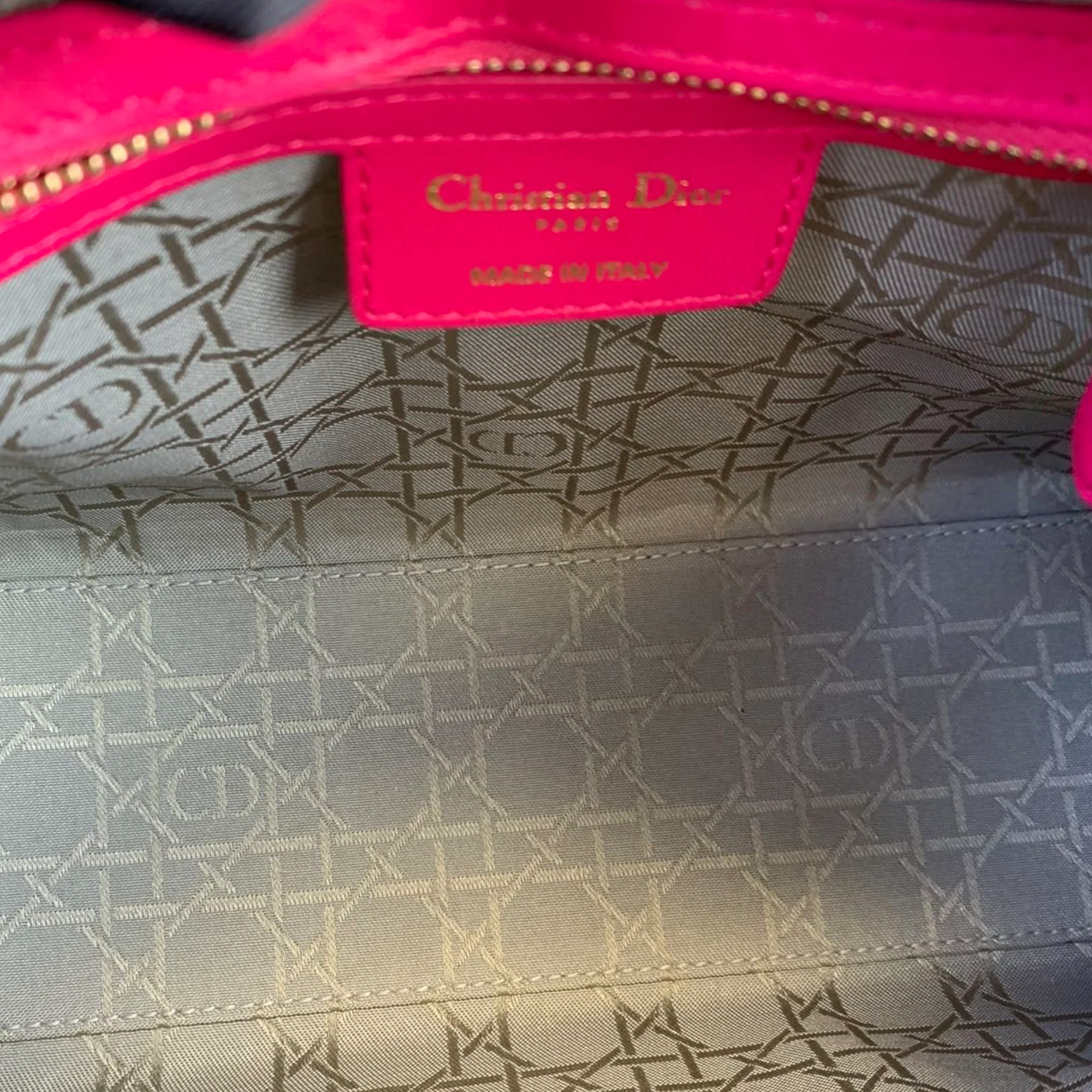 Lady Dior Lambskin Medium Pink GHW - Image 10