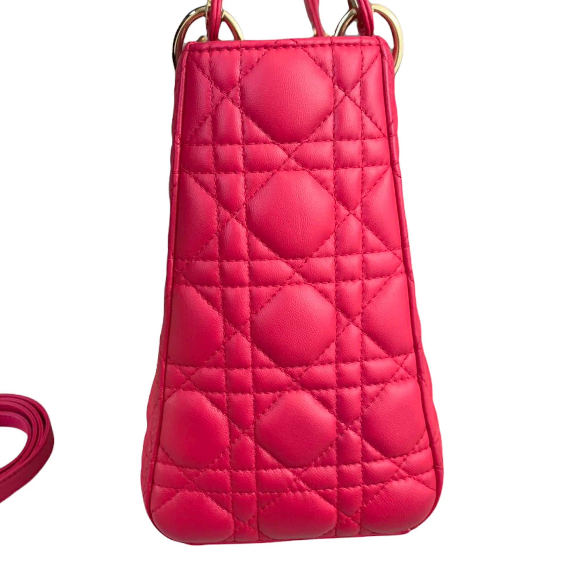Lady Dior Lambskin Medium Pink GHW - Image 4