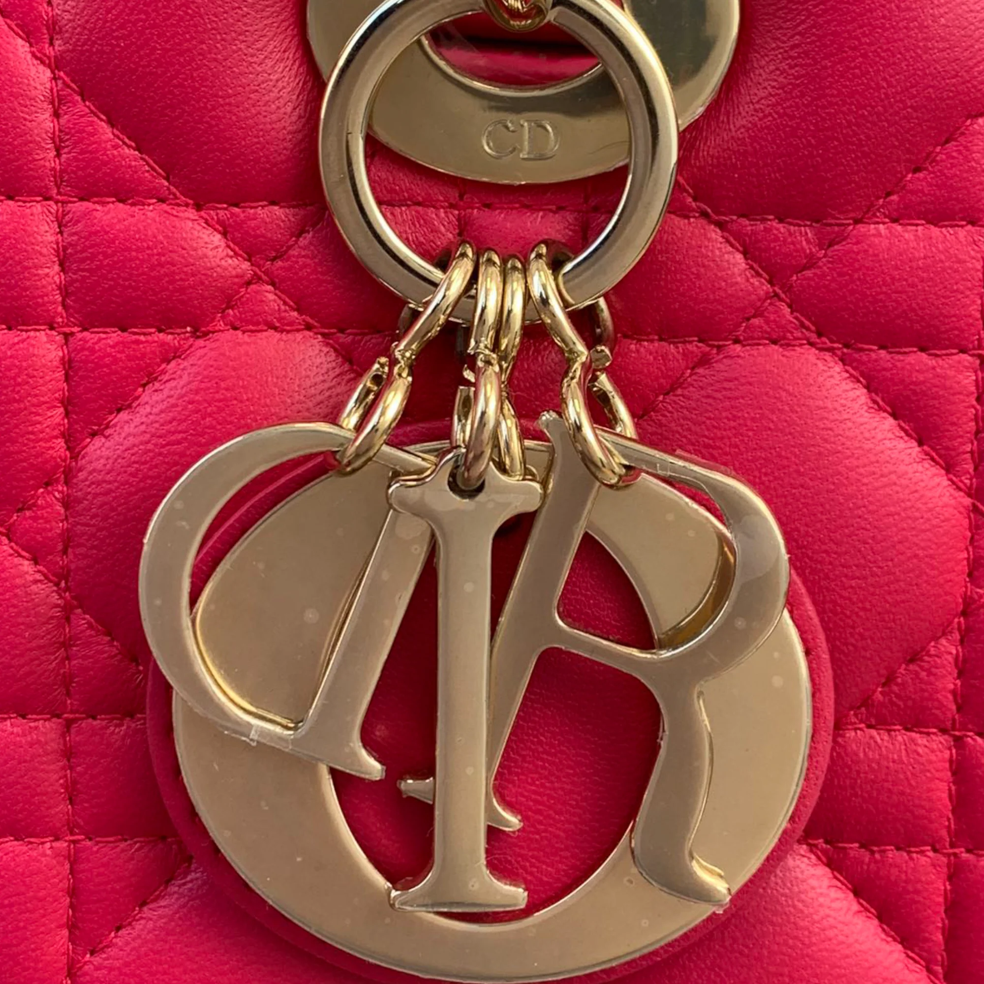 Lady Dior Lambskin Medium Pink GHW - Image 5