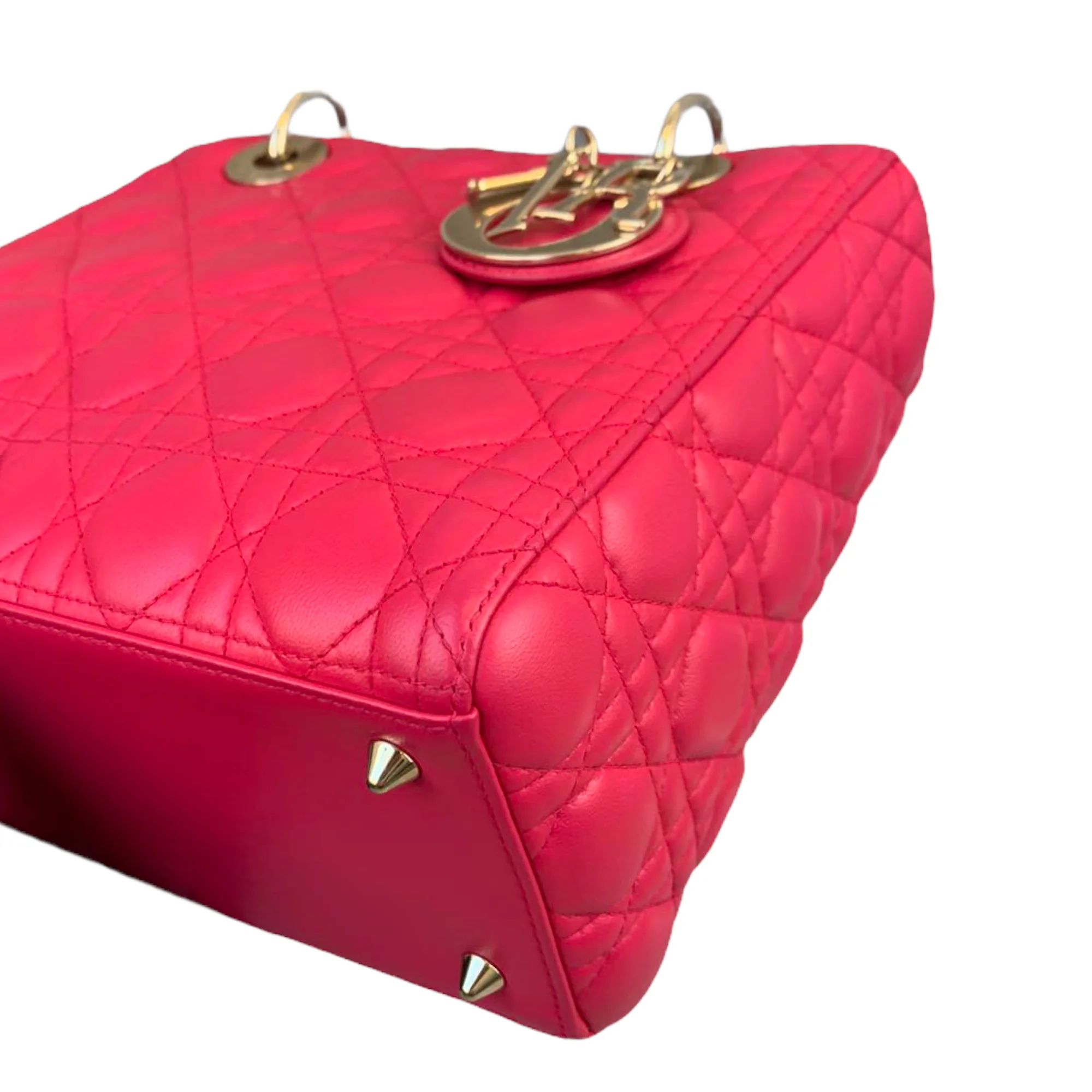 Lady Dior Lambskin Medium Pink GHW - Image 6