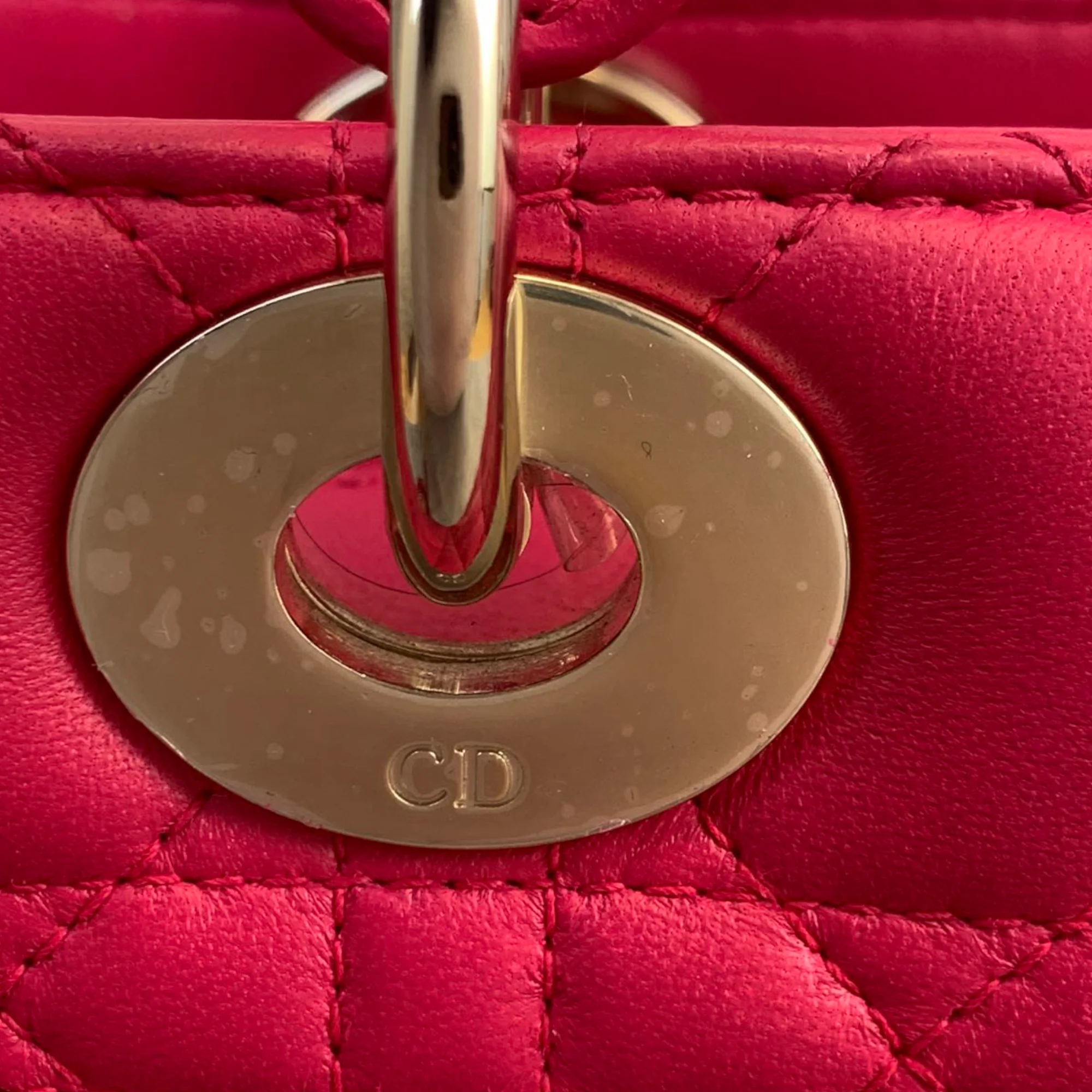 Lady Dior Lambskin Medium Pink GHW - Image 7