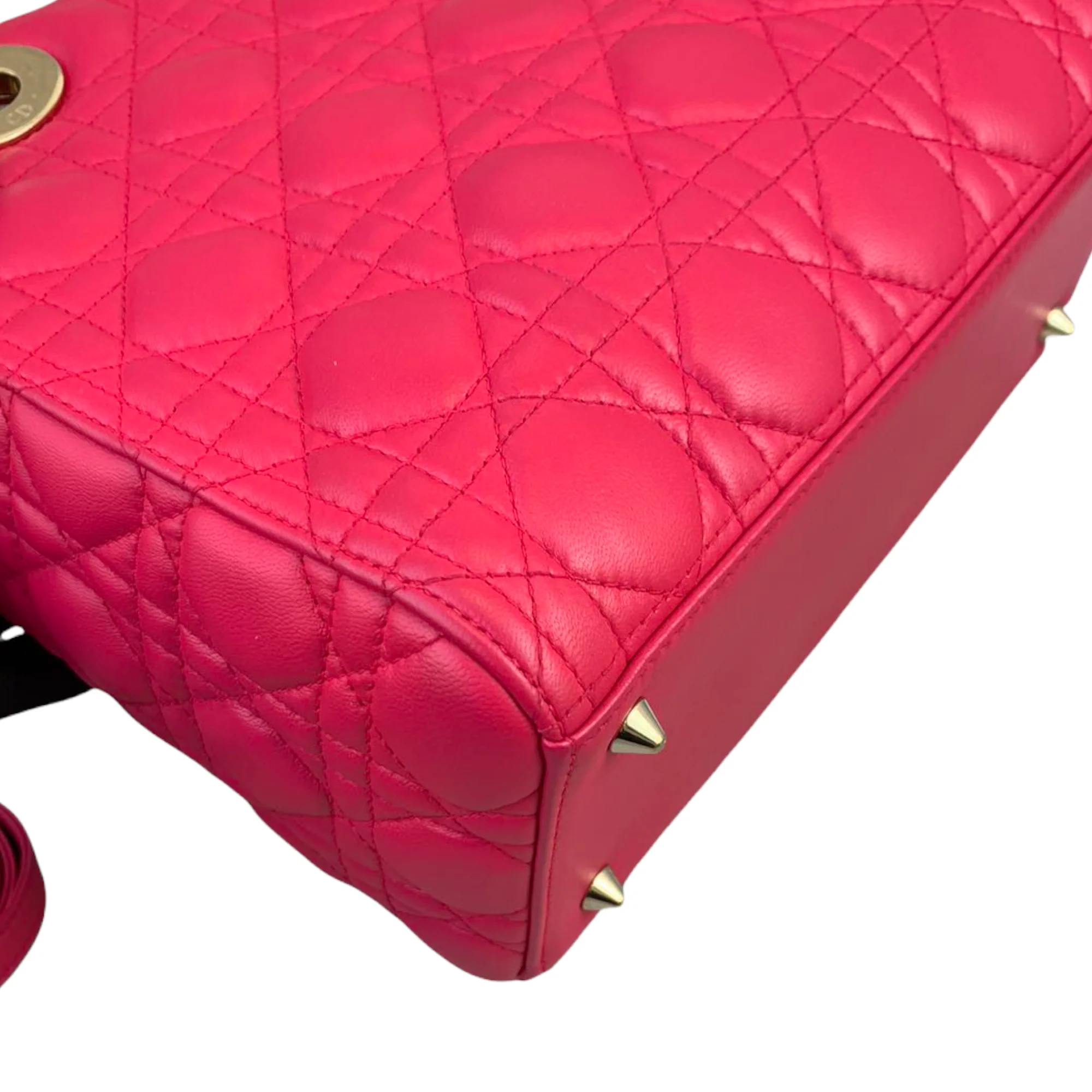 Lady Dior Lambskin Medium Pink GHW - Image 8