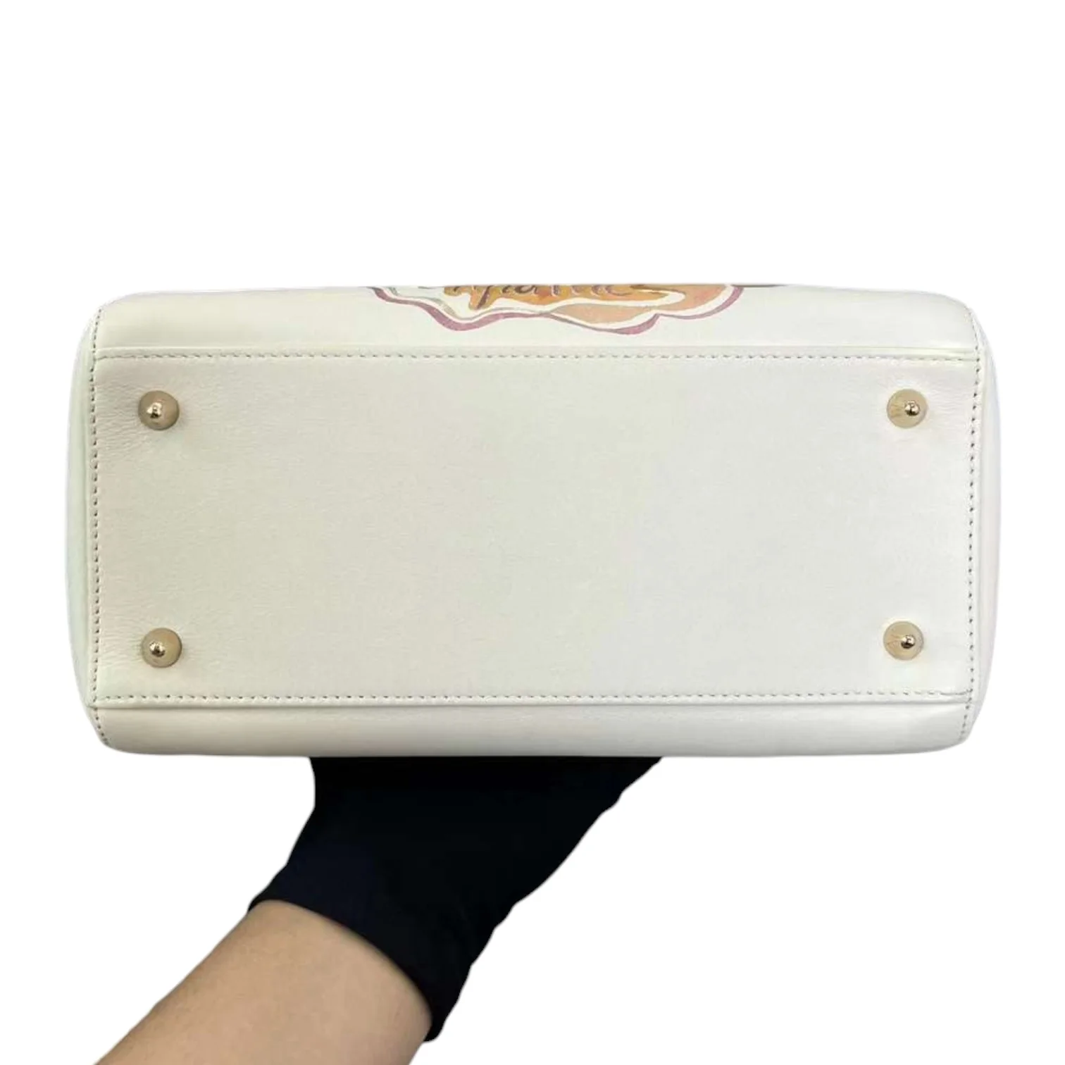 Lady Dior Medium Heart Limited Edition Amour Print Multicolor GHW - Image 3