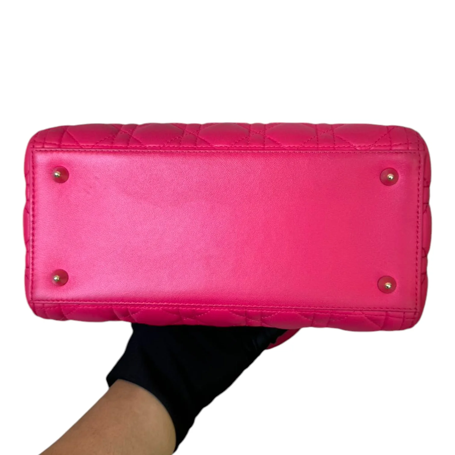 Lady Dior Medium Lambskin Pink GHW - Image 3