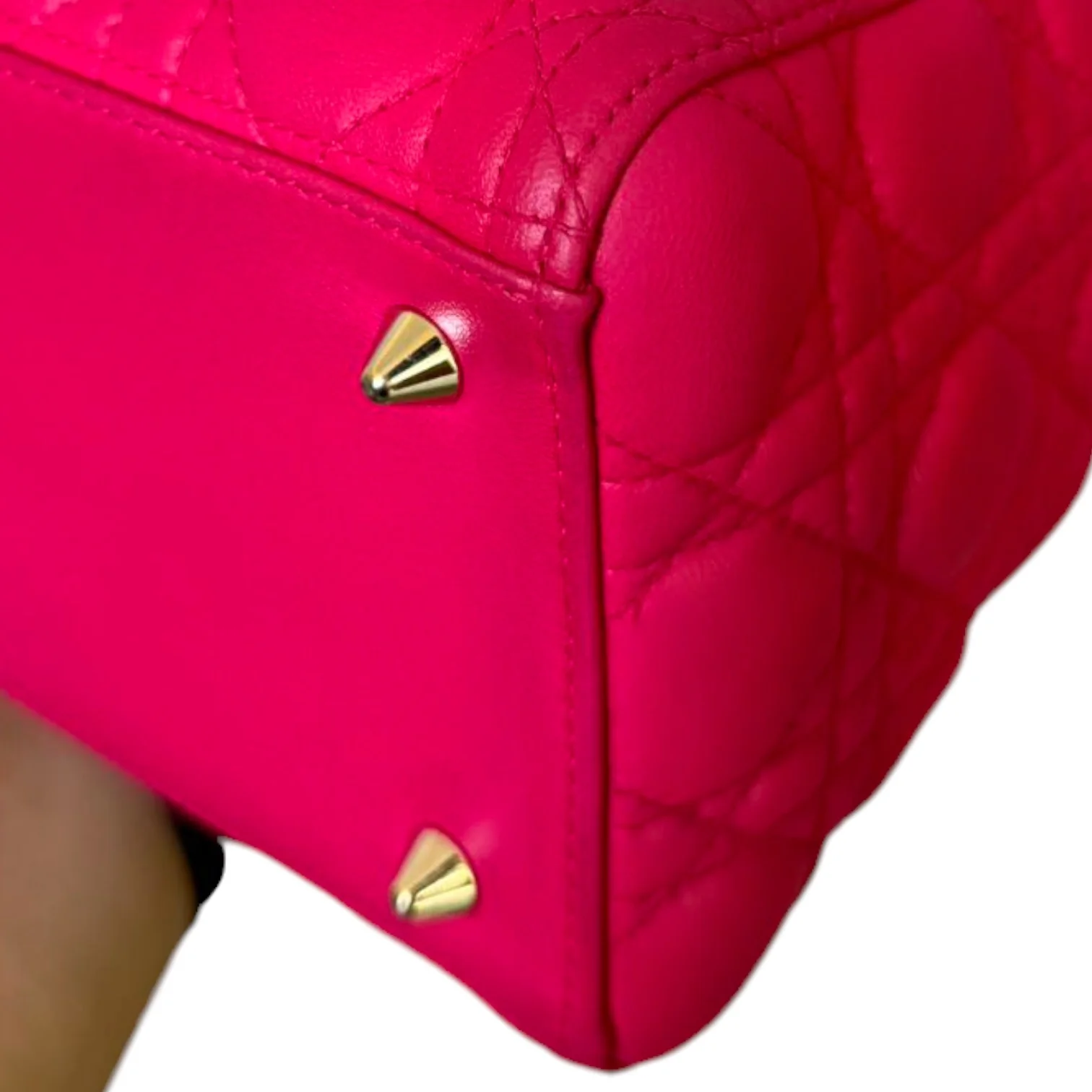 Lady Dior Medium Lambskin Pink GHW - Image 7