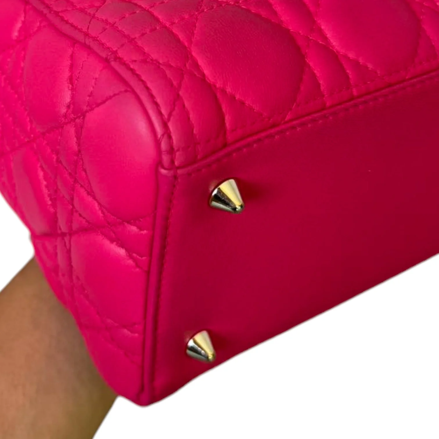 Lady Dior Medium Lambskin Pink GHW - Image 8