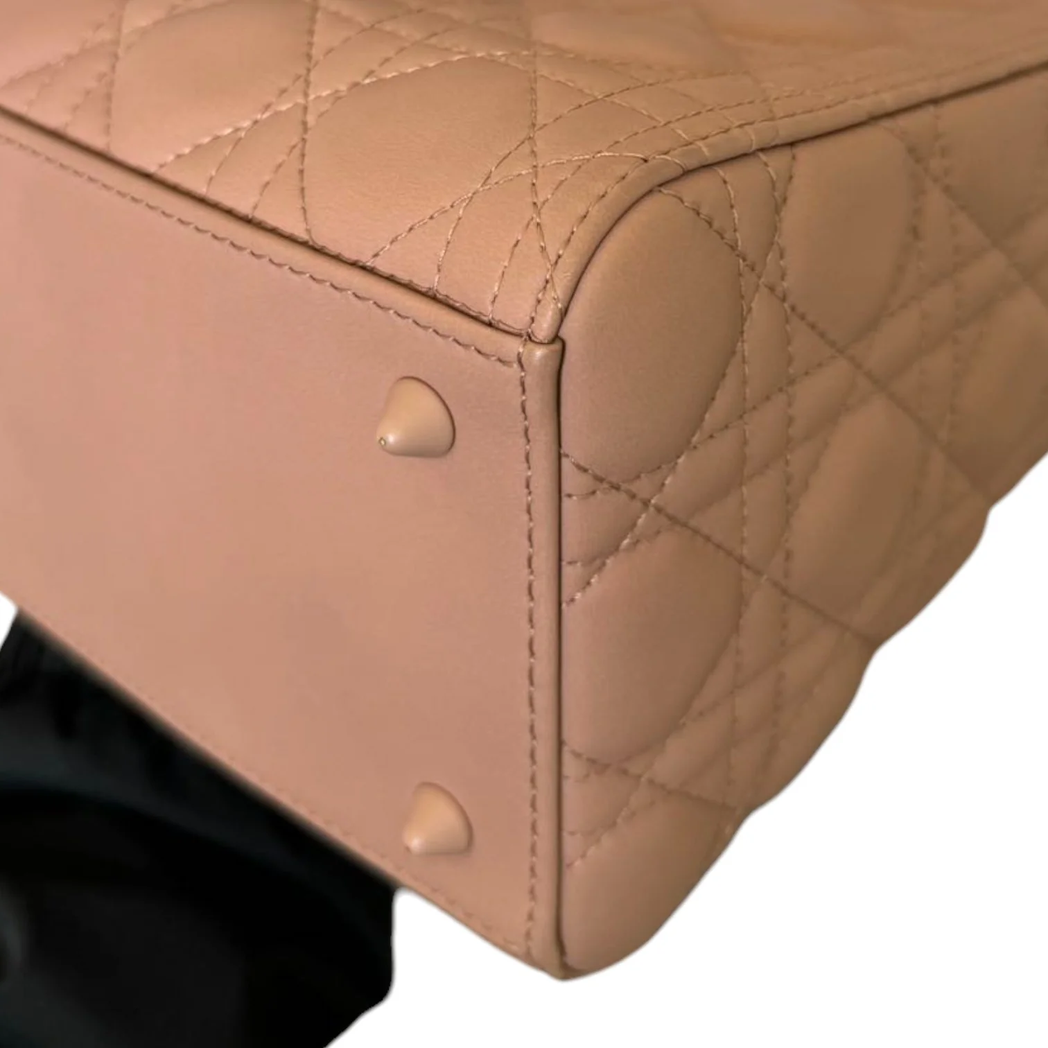 Lady Dior Medium Ultra Matte Calfskin Cannage Beige - Image 10