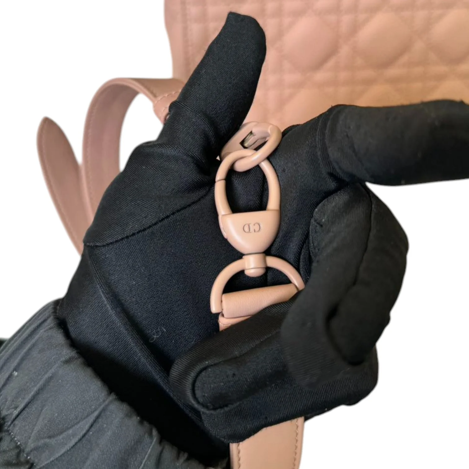 Lady Dior Medium Ultra Matte Calfskin Cannage Beige - Image 20