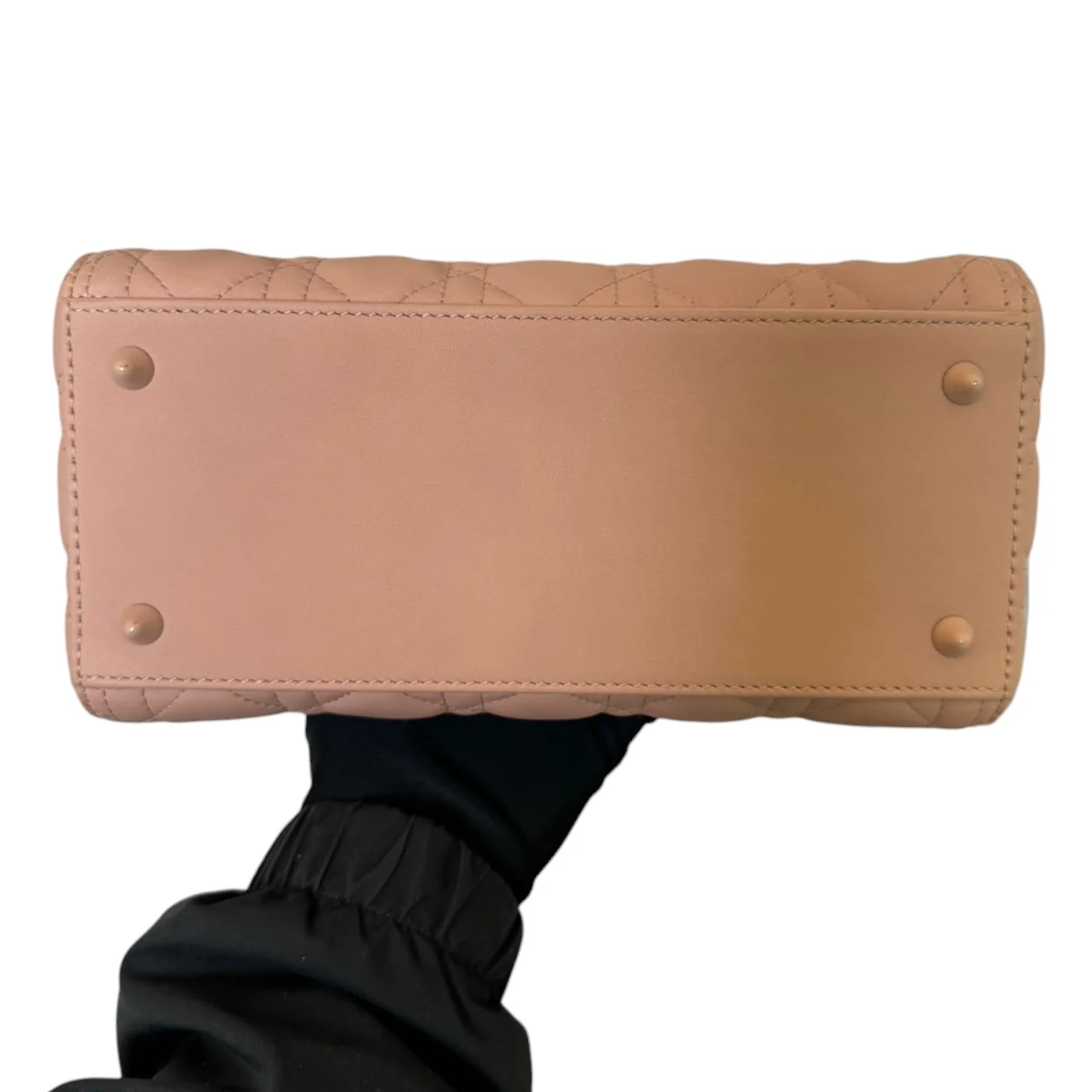 Lady Dior Medium Ultra Matte Calfskin Cannage Beige - Image 4