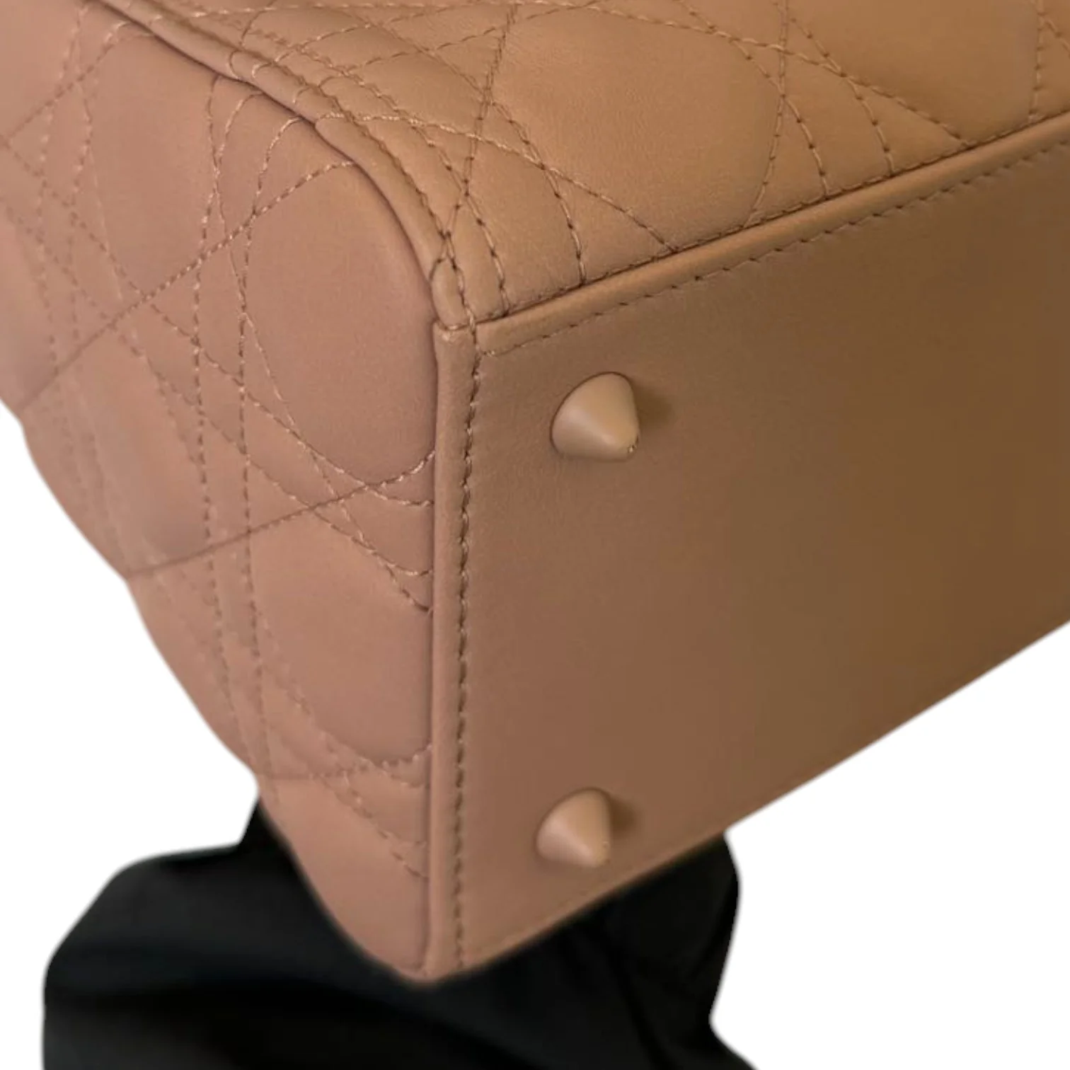 Lady Dior Medium Ultra Matte Calfskin Cannage Beige - Image 7