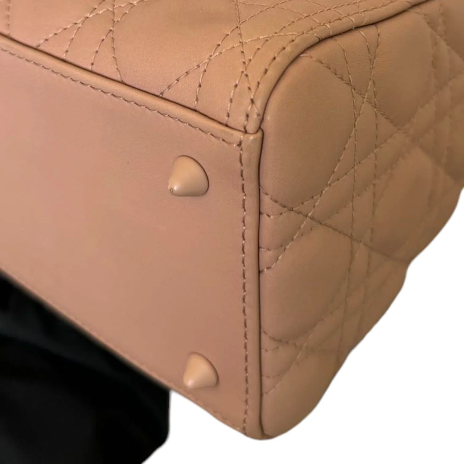 Lady Dior Medium Ultra Matte Calfskin Cannage Beige - Image 8