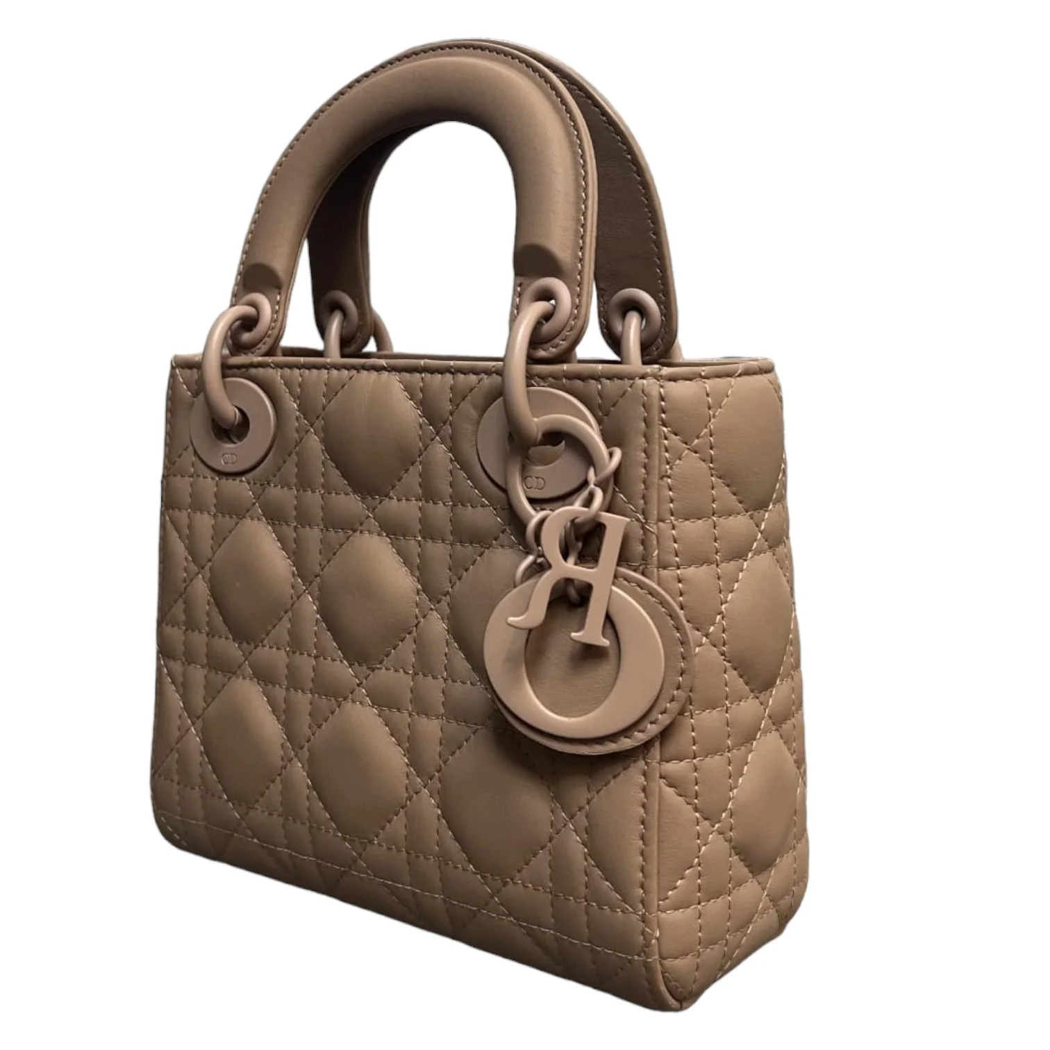Lady Dior Mini Ultra Matte Calfskin Beige - Image 10