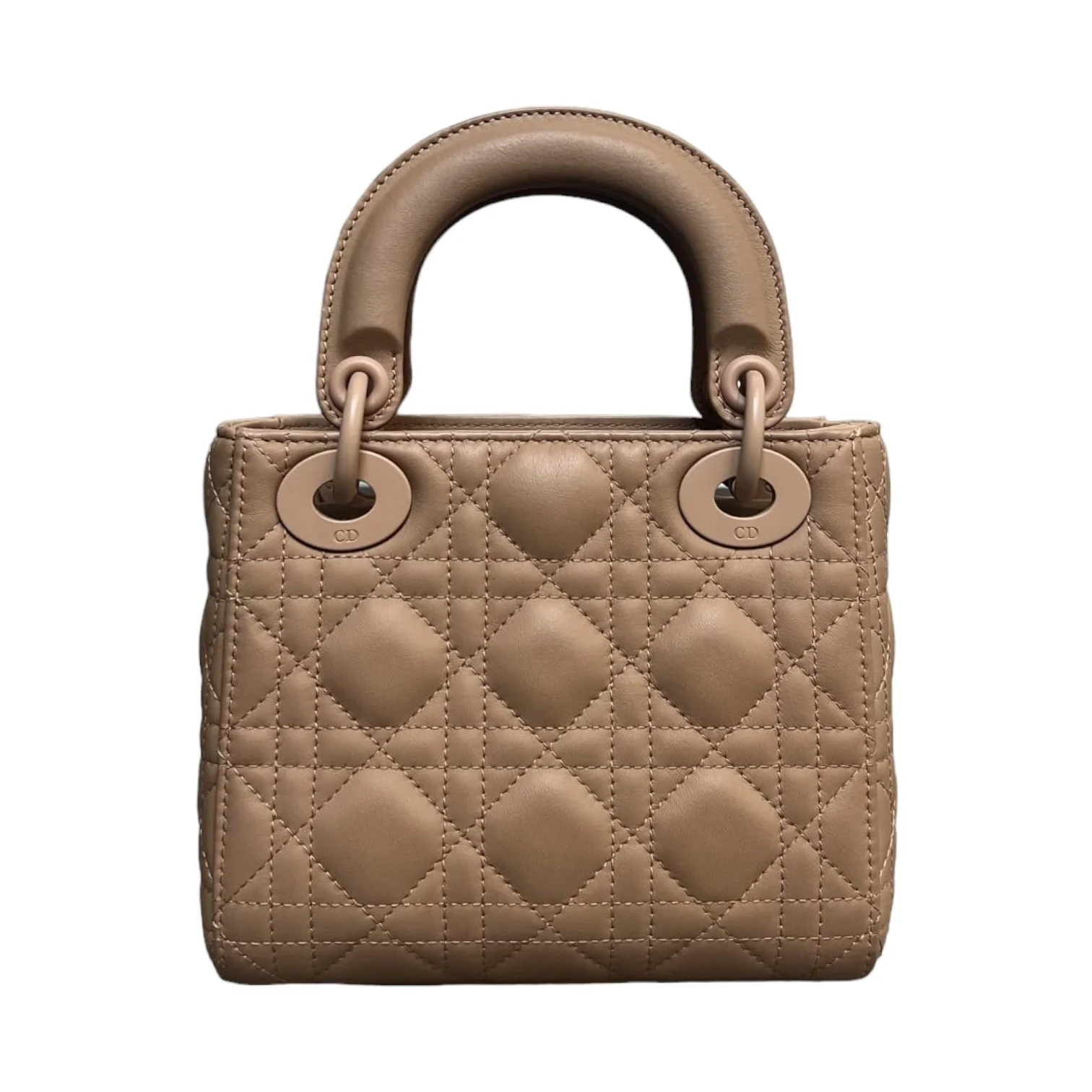 Lady Dior Mini Ultra Matte Calfskin Beige - Image 3