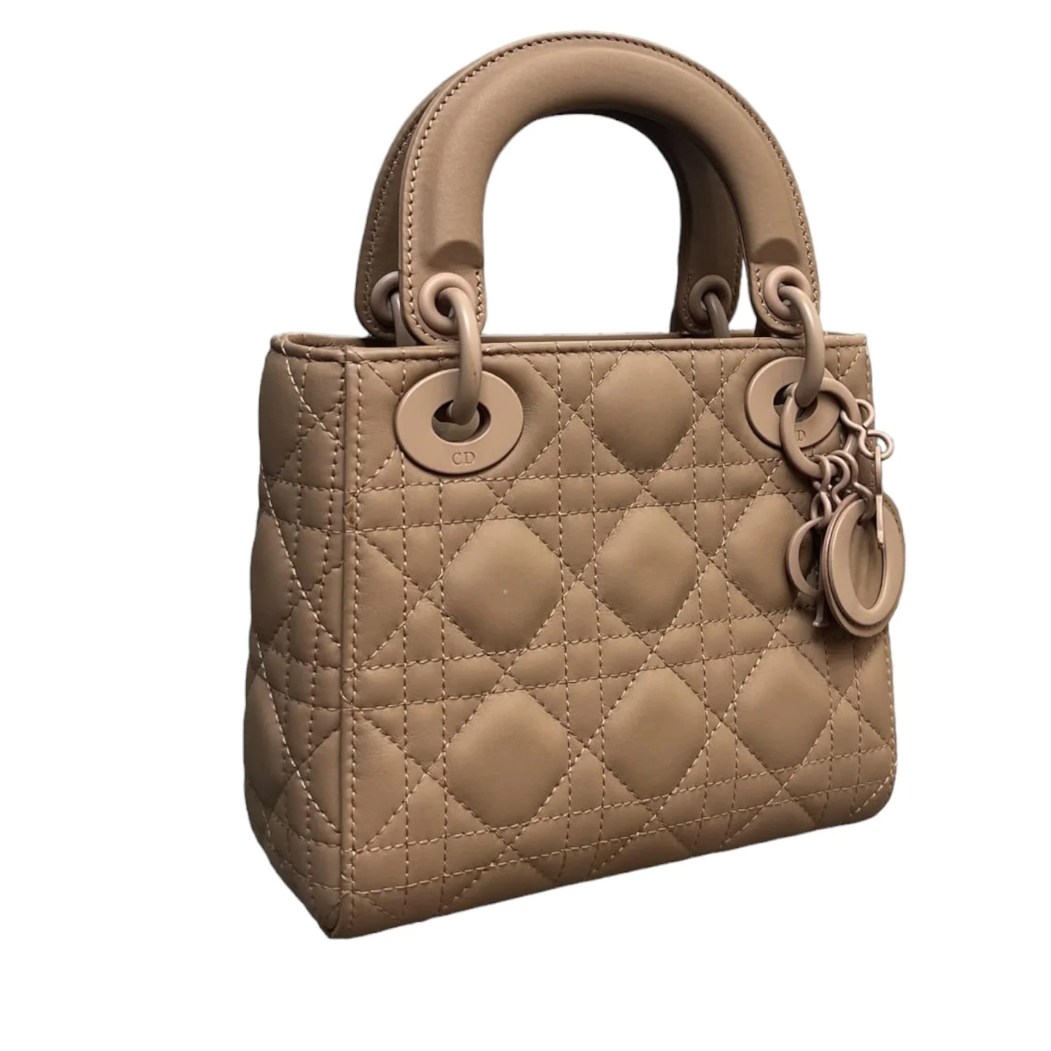 Lady Dior Mini Ultra Matte Calfskin Beige - Image 5