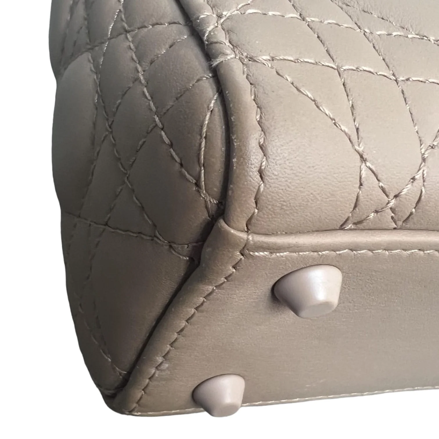 Lady Dior Mini Ultra Matte Calfskin Beige - Image 7