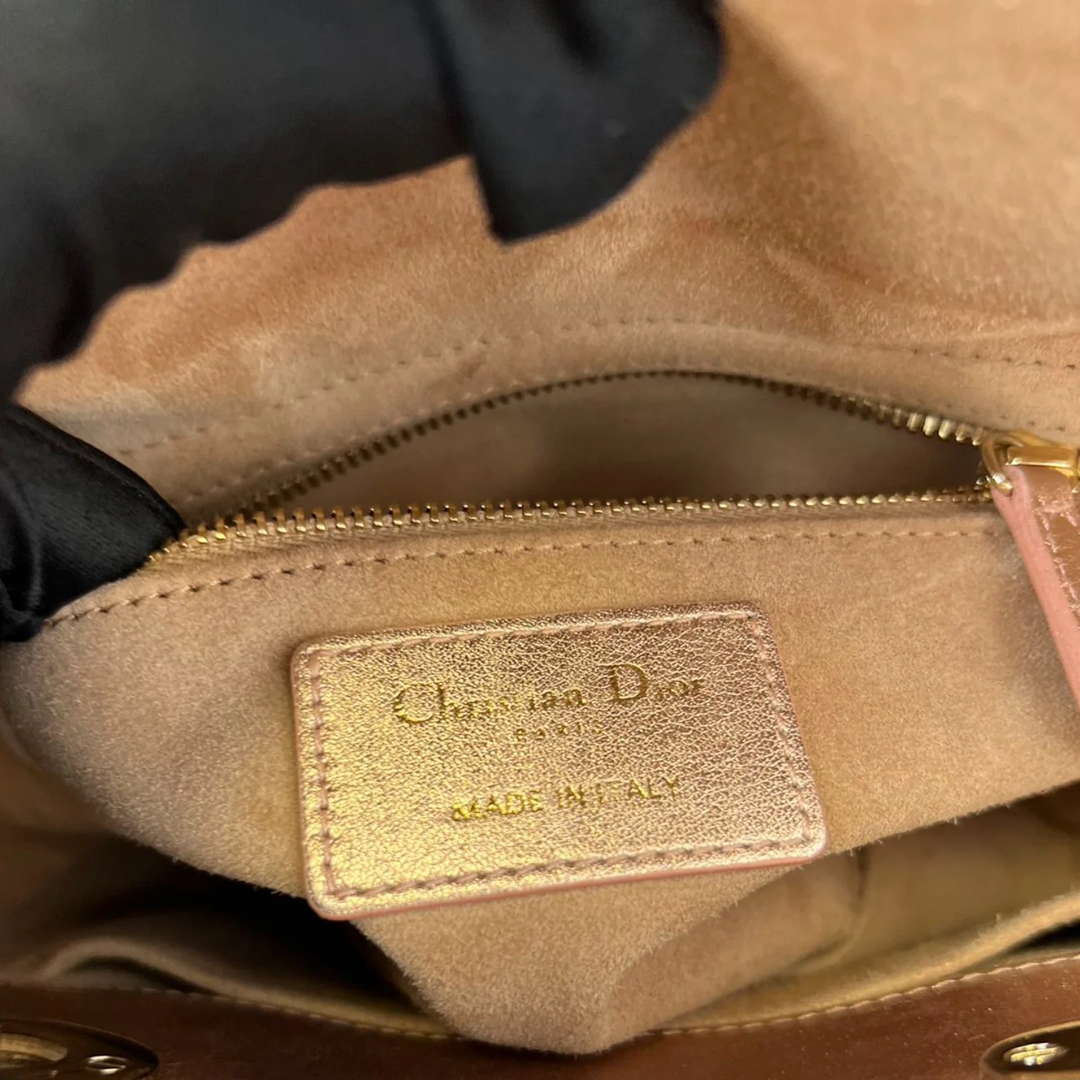 Lady Dior Small Lambskin Cannage Gold GHW - Image 22