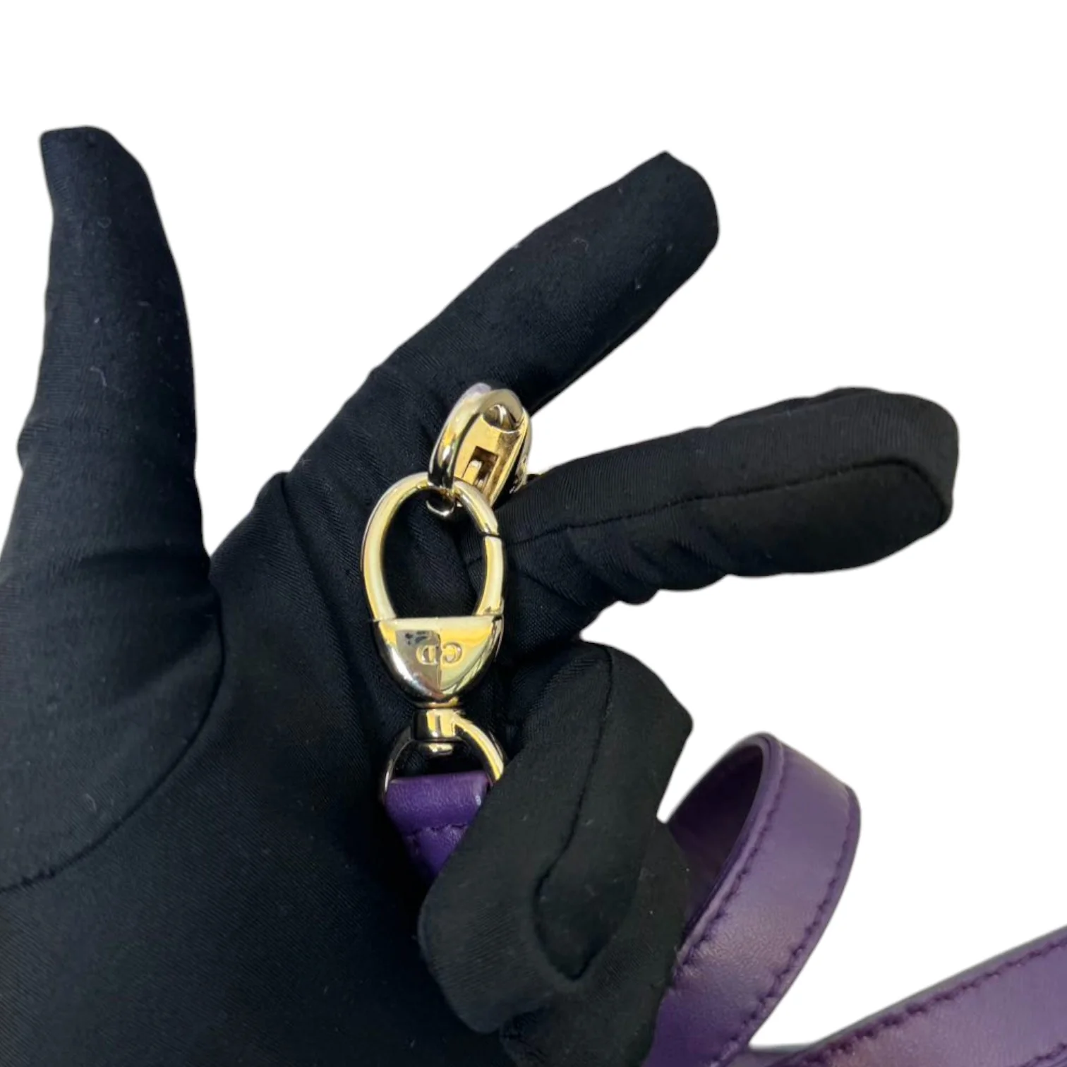 Lady Dior Tri-Color Medium Lambskin Purple Light Pink SHW - Image 20