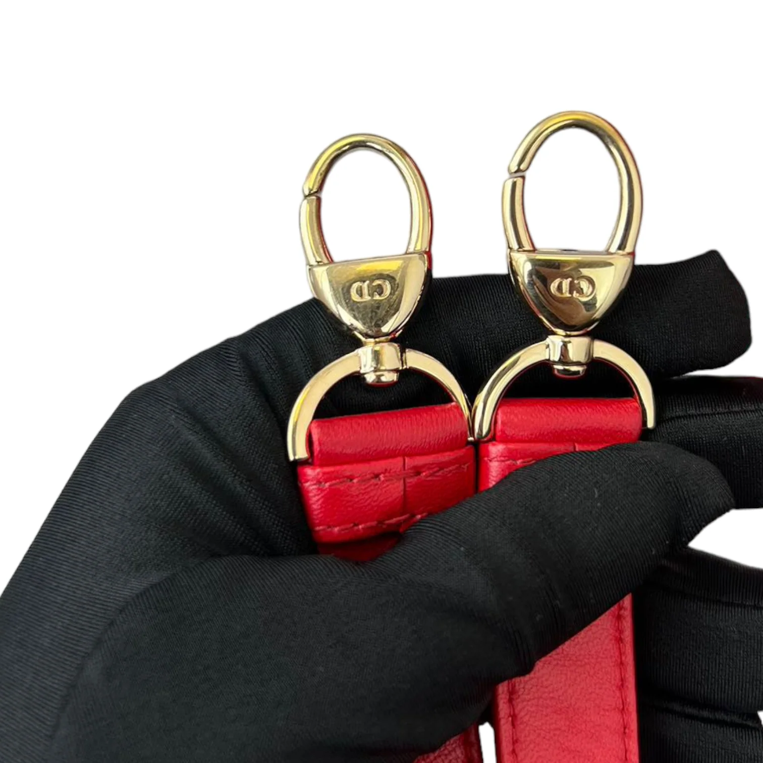 Lambskin Cannage Medium Lady Dior Red GHW - Image 19
