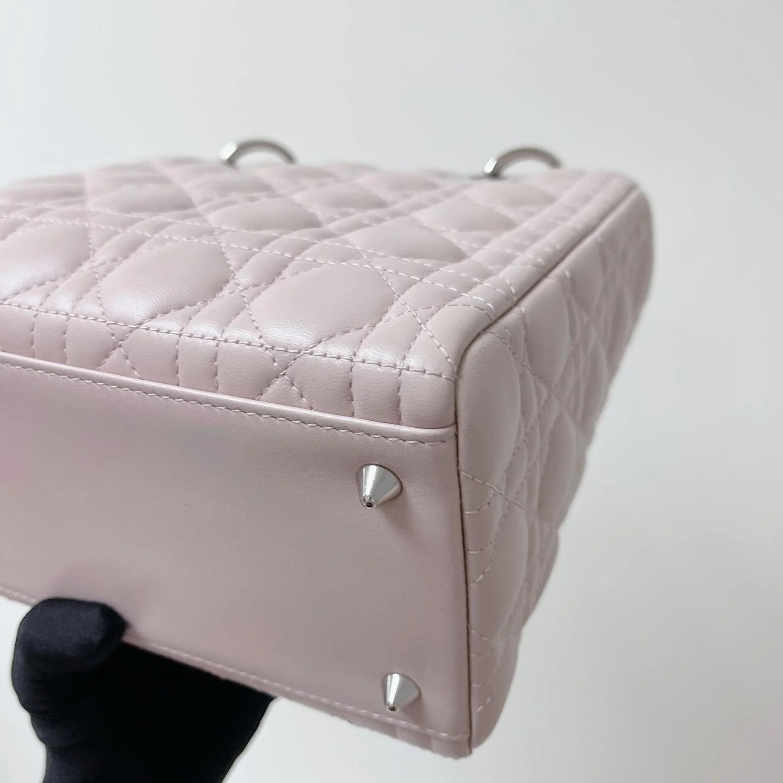 Lady Dior Medium Lambskin Pink SHW - Image 11
