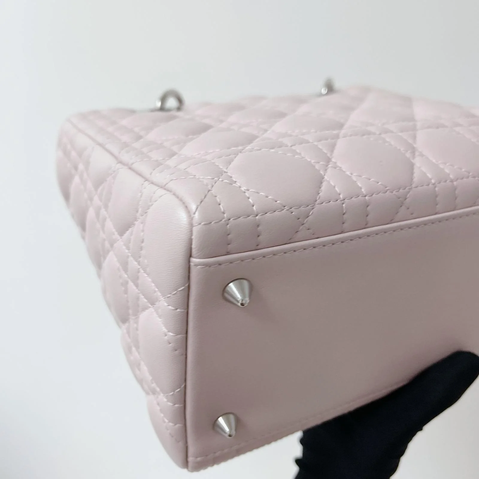 Lady Dior Medium Lambskin Pink SHW - Image 12