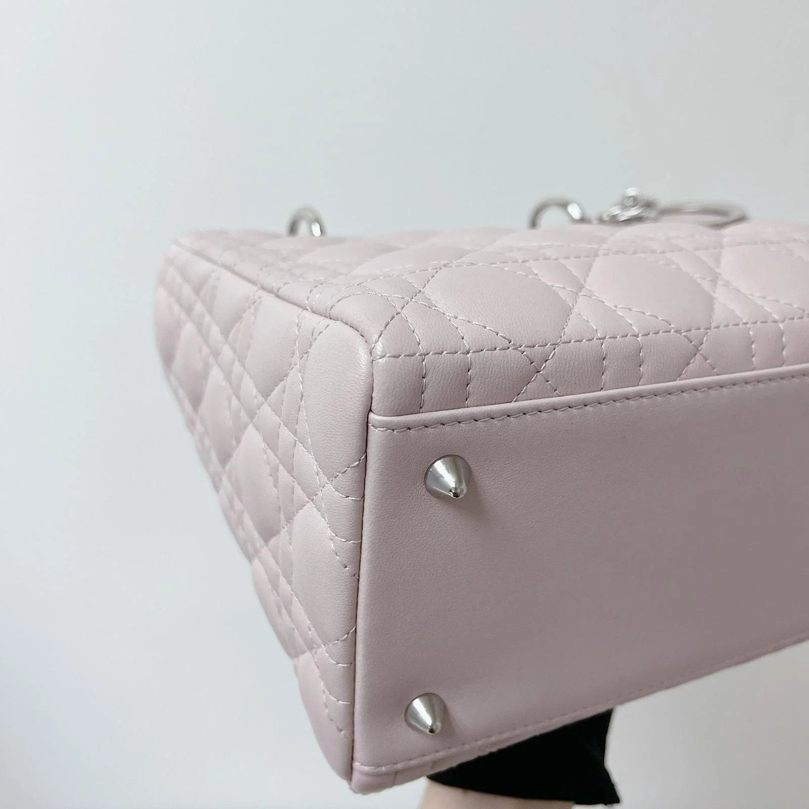 Lady Dior Medium Lambskin Pink SHW - Image 13