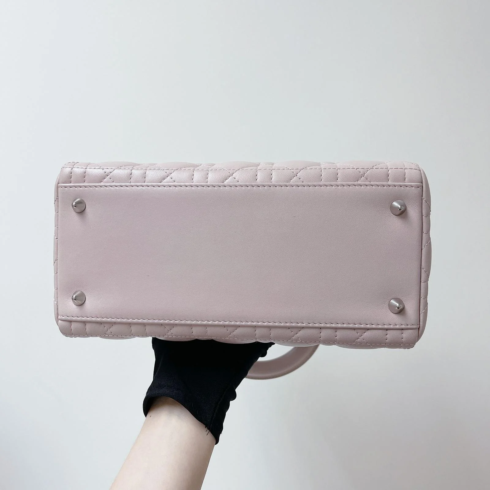 Lady Dior Medium Lambskin Pink SHW - Image 14