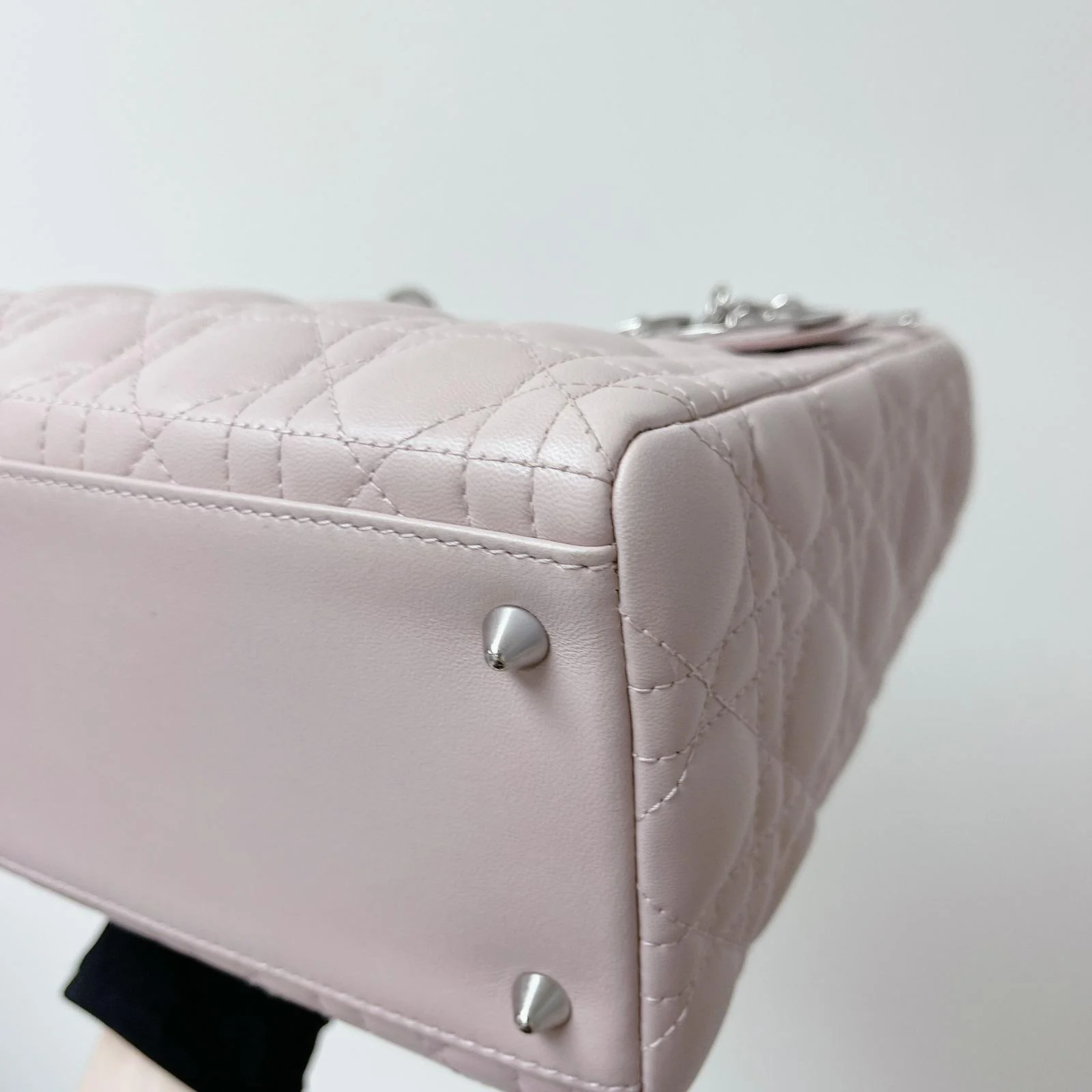 Lady Dior Medium Lambskin Pink SHW - Image 2