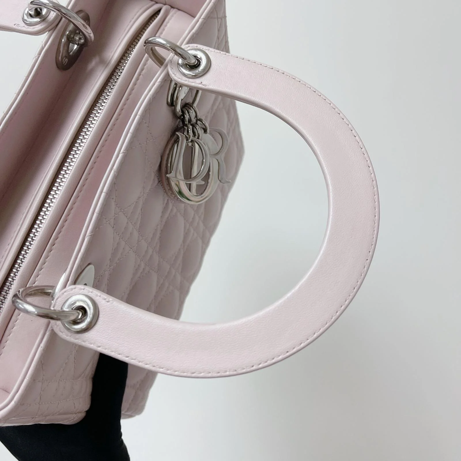 Lady Dior Medium Lambskin Pink SHW - Image 21
