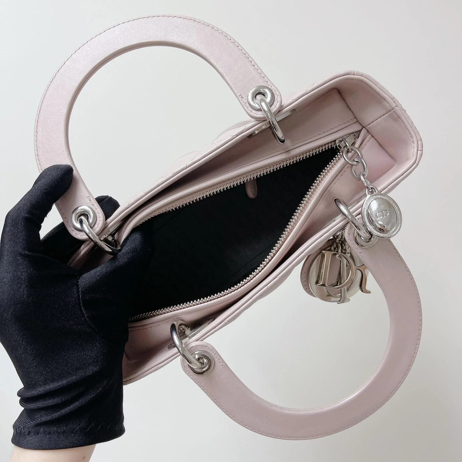 Lady Dior Medium Lambskin Pink SHW - Image 25