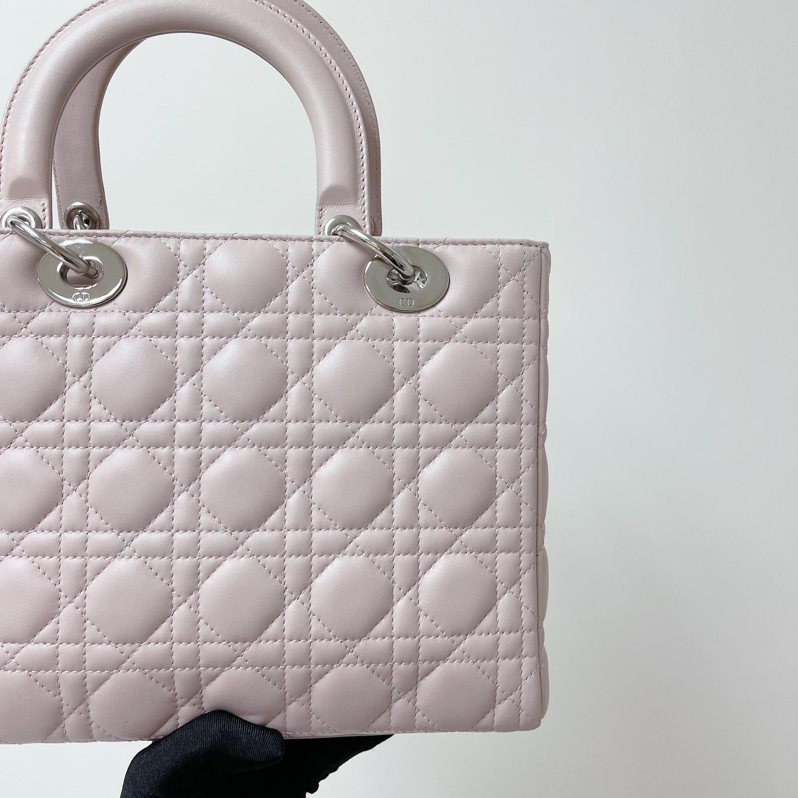 Lady Dior Medium Lambskin Pink SHW - Image 7