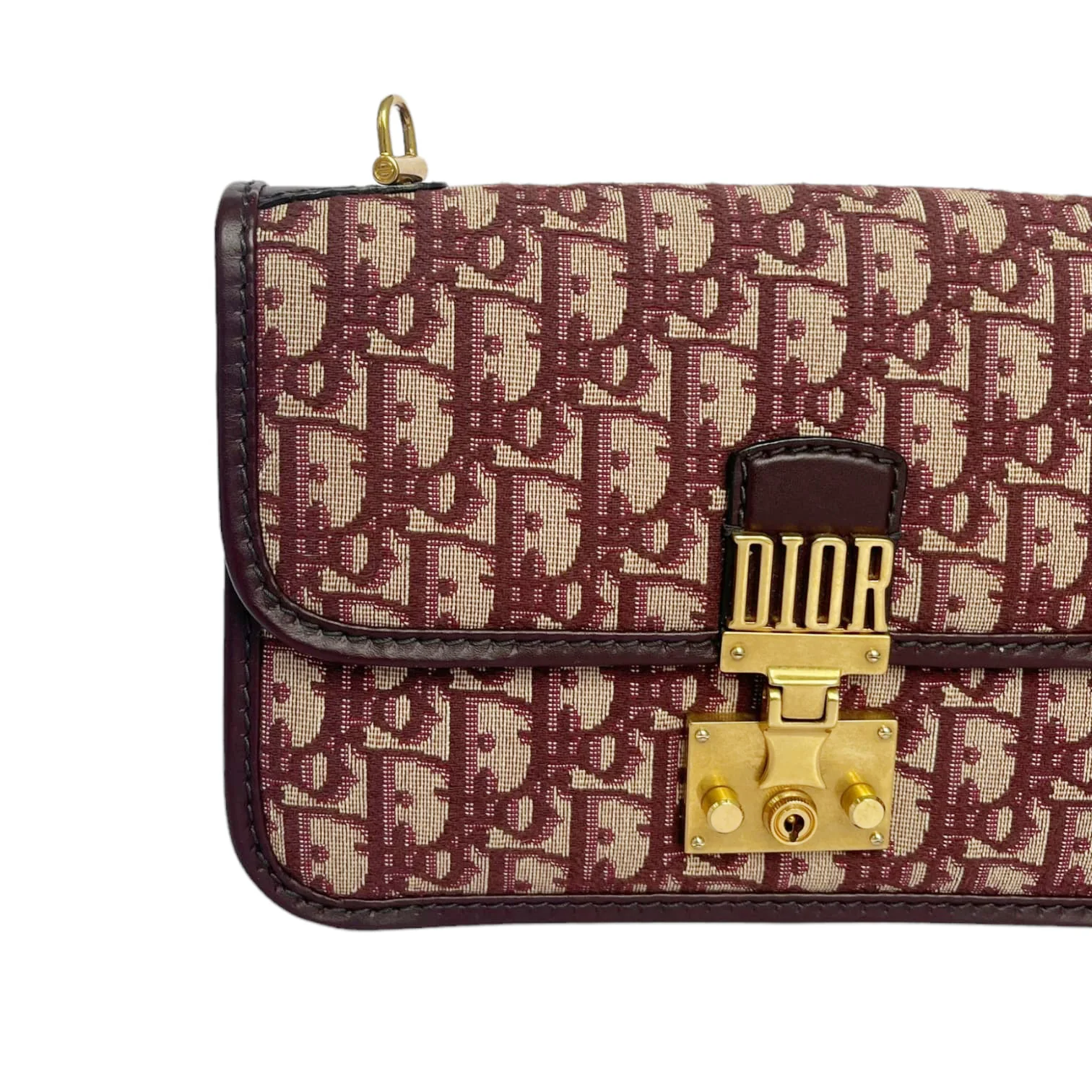 Medium Dioraddict Flap Bag Oblique Canvas Red GHW - Image 6