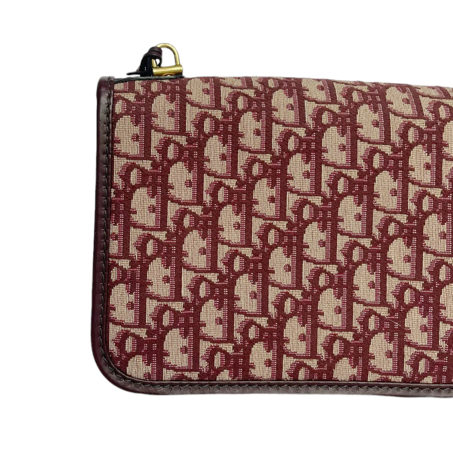 Medium Dioraddict Flap Bag Oblique Canvas Red GHW - Image 8