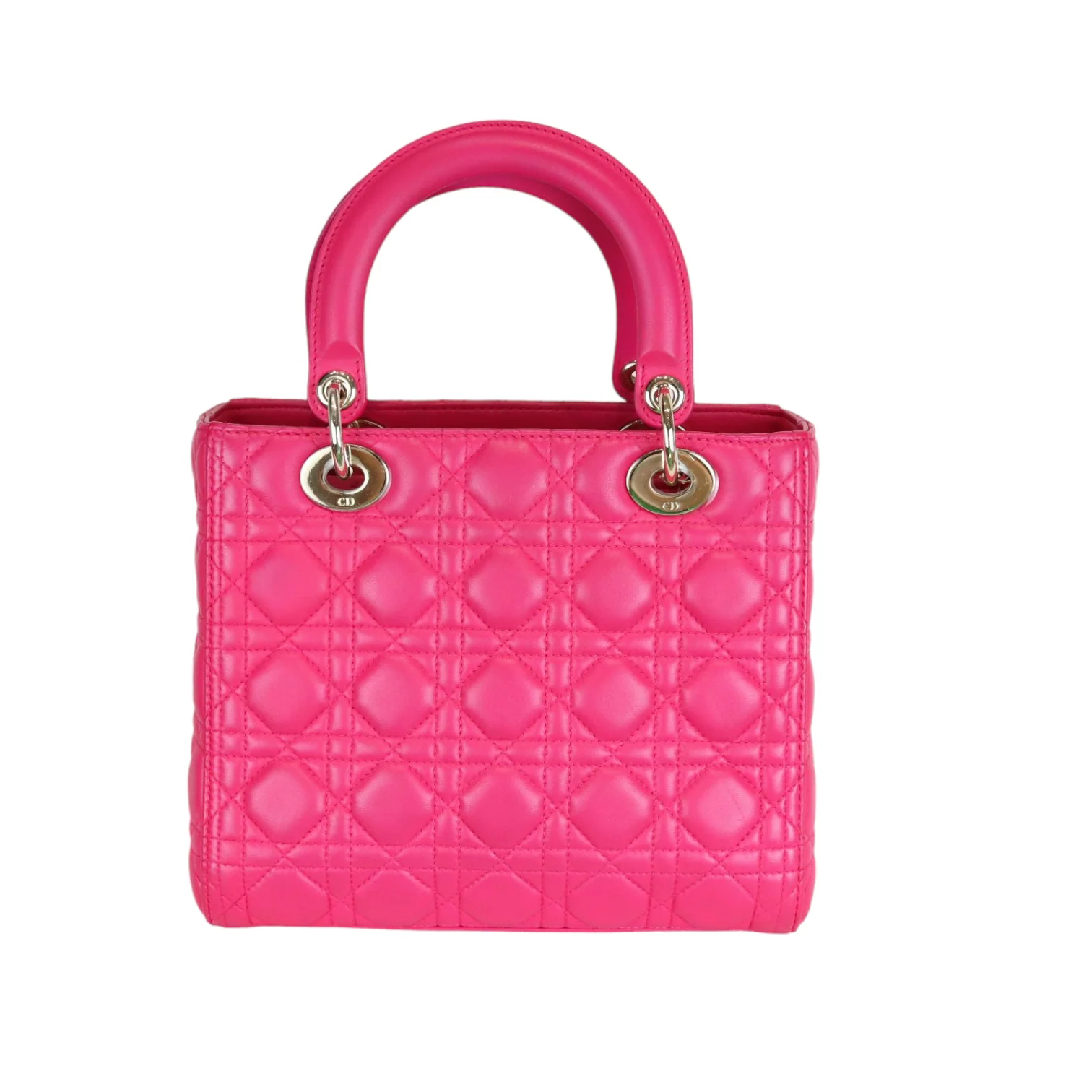 Medium Lady Dior Lambskin Pink GHW - Image 3