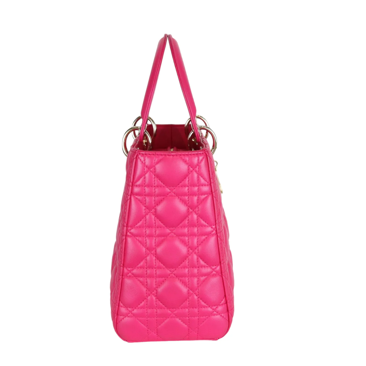 Medium Lady Dior Lambskin Pink GHW - Image 6