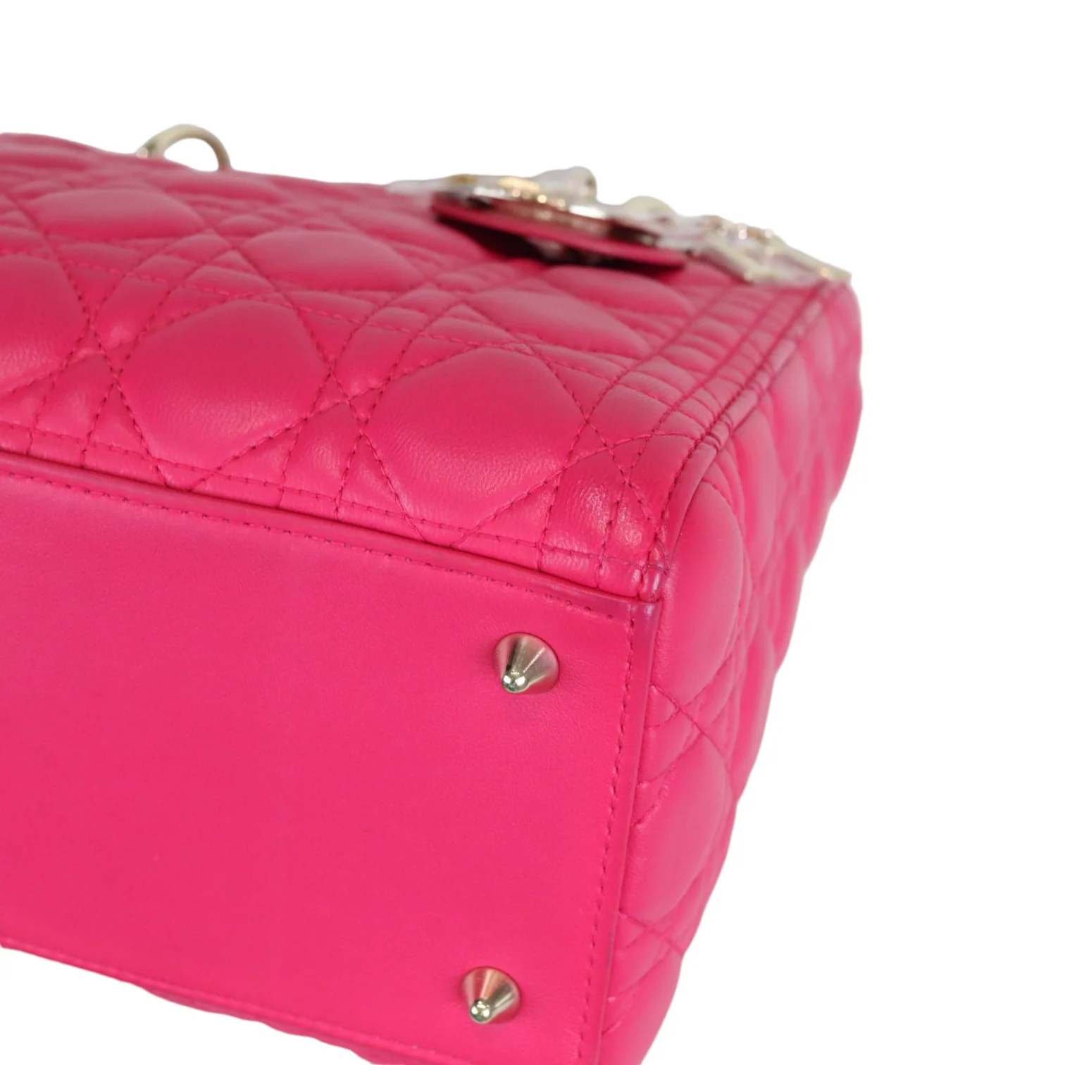 Medium Lady Dior Lambskin Pink GHW - Image 7