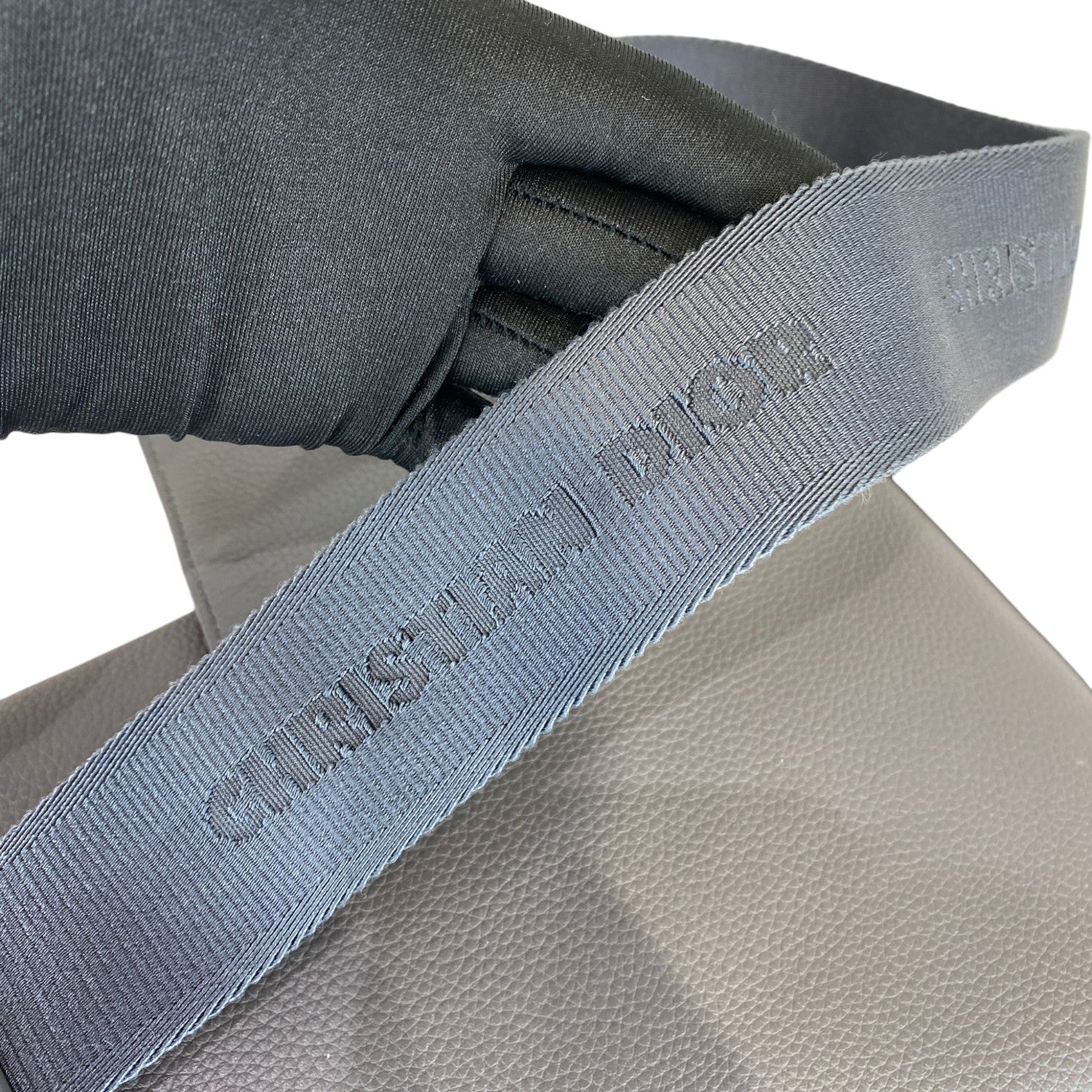 Men's Saddle Bag Grained Calfskin Grey SHW - Image 11