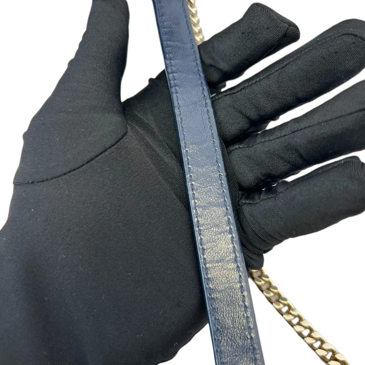Mini Lady Dior Top Flap Lambskin Cannage Navy GHW - Image 17