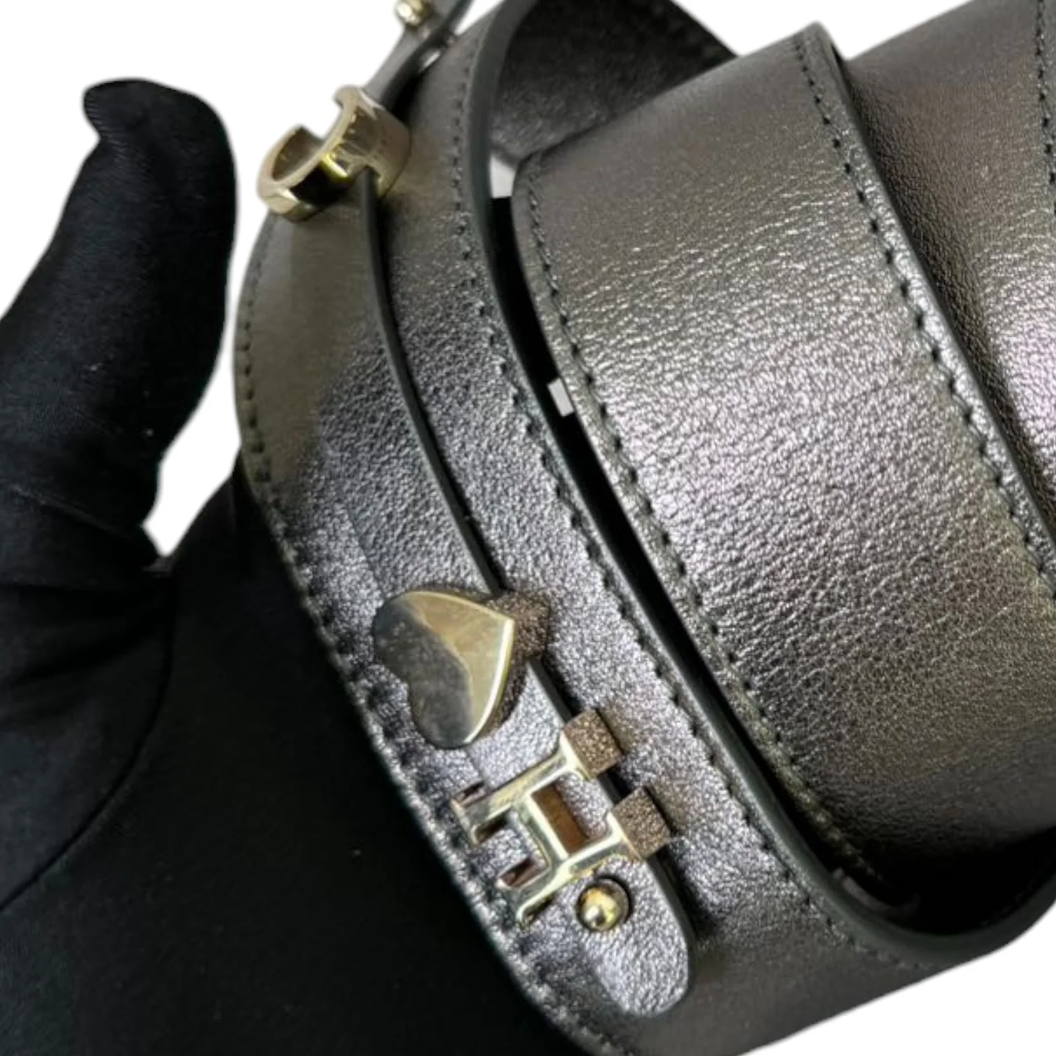 My ABC Dior Lady Dior Small Lambskin Metallic Grey GHW - Image 18